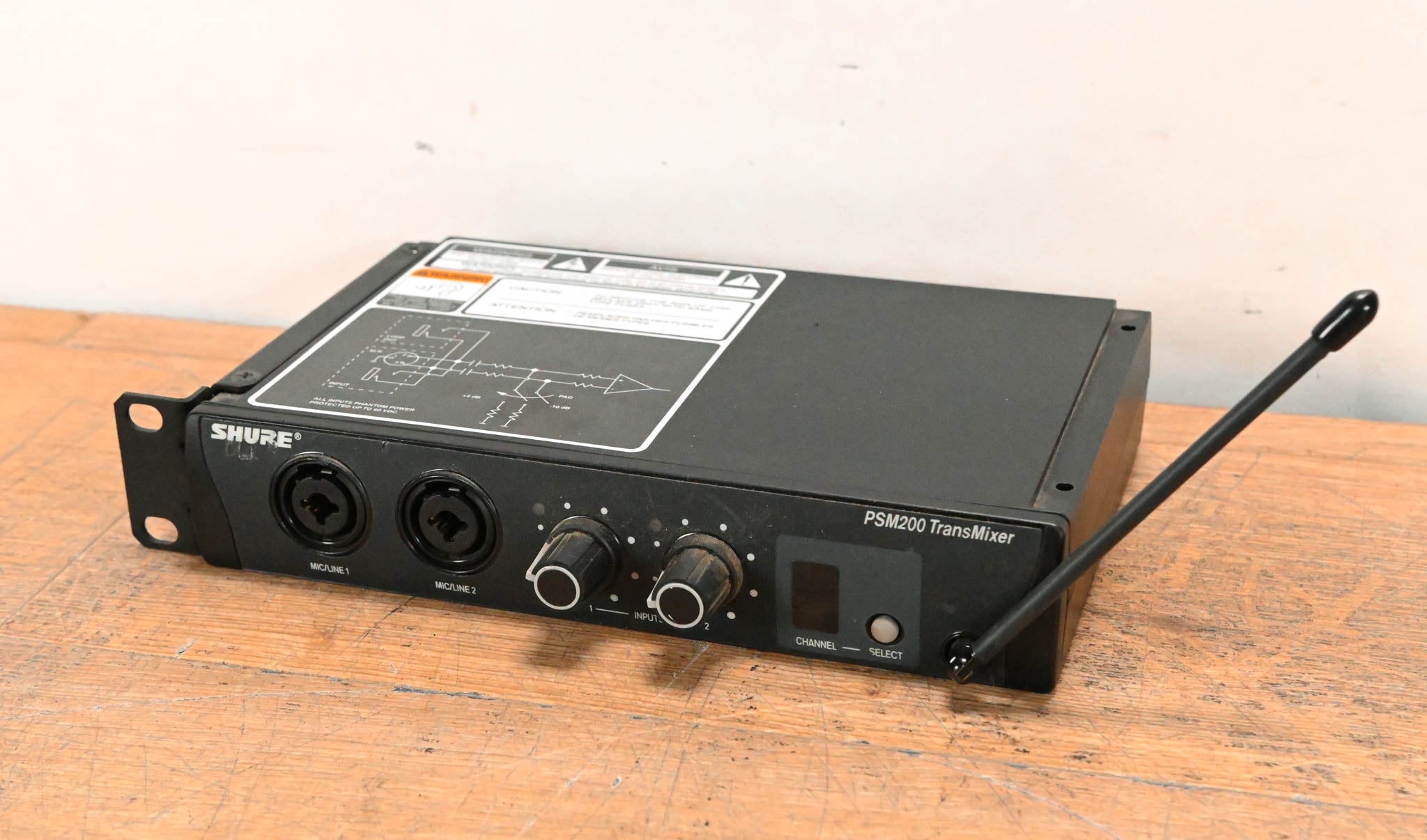 Shure P2T-H2 PSM200 IEM Wireless TransMixer - H2 Band (NO POWER SUPPLY)