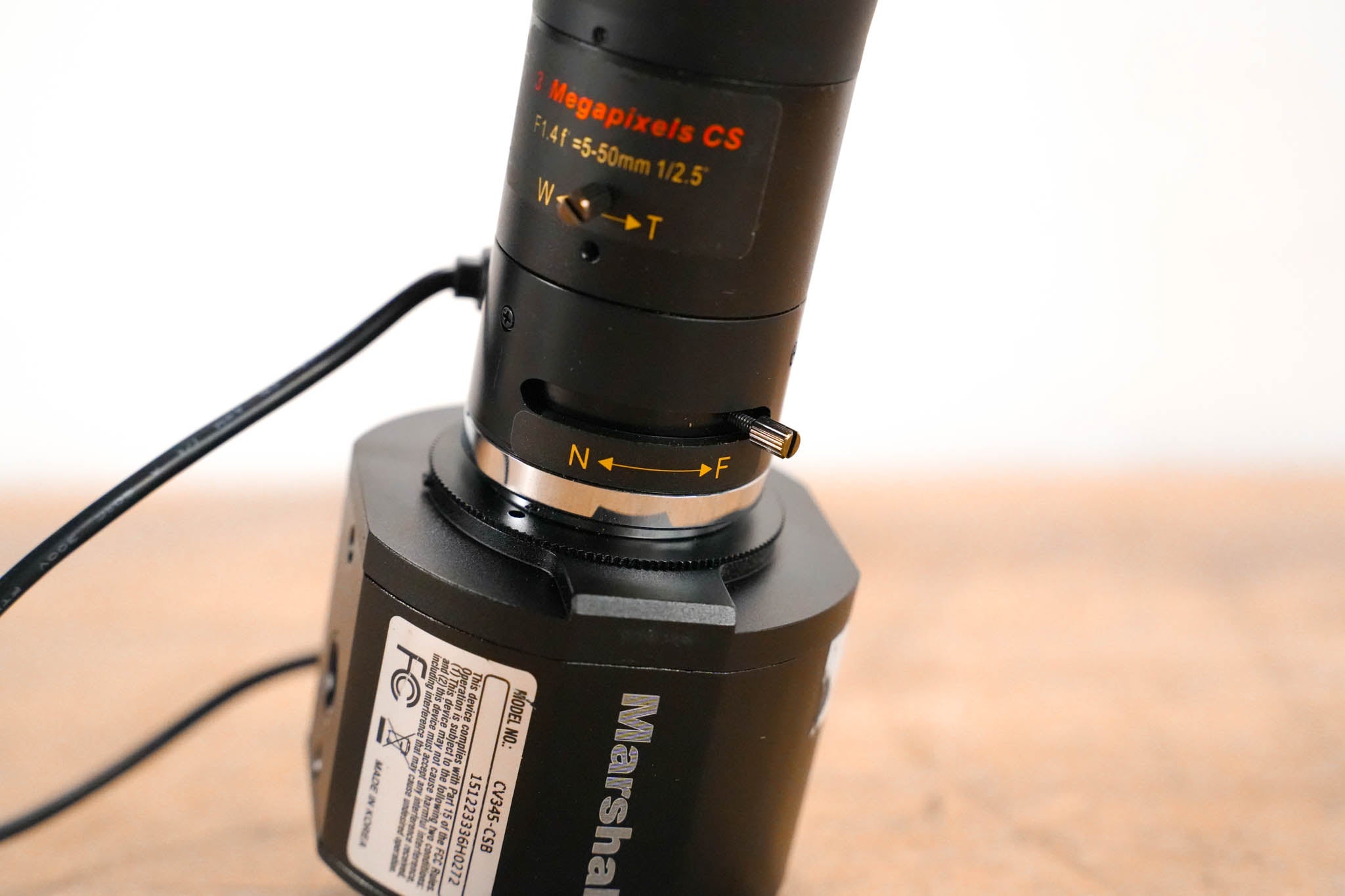 Marshall CV345-CSB Full HD Compact Camera w/ 5-50mm f/1.4 CS Lens