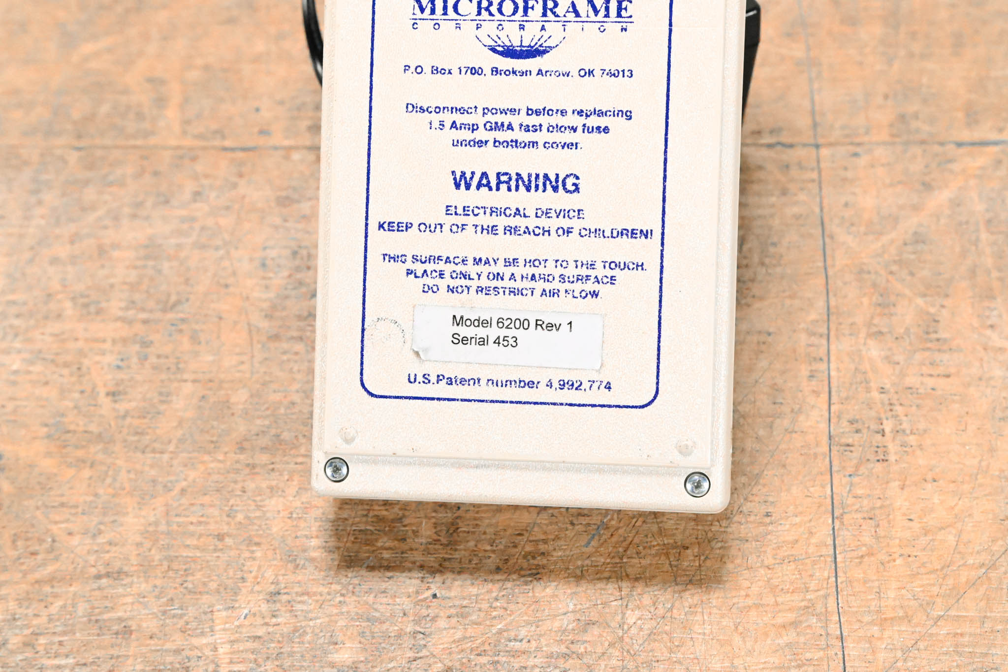 Microframe Model 6200 Timer Keypad