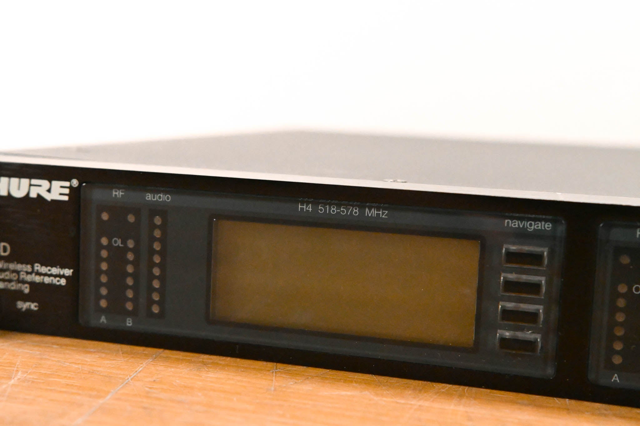 Shure UR4D Dual-Channel UHF Wireless Receiver - H4 Band: 518-578 MHz