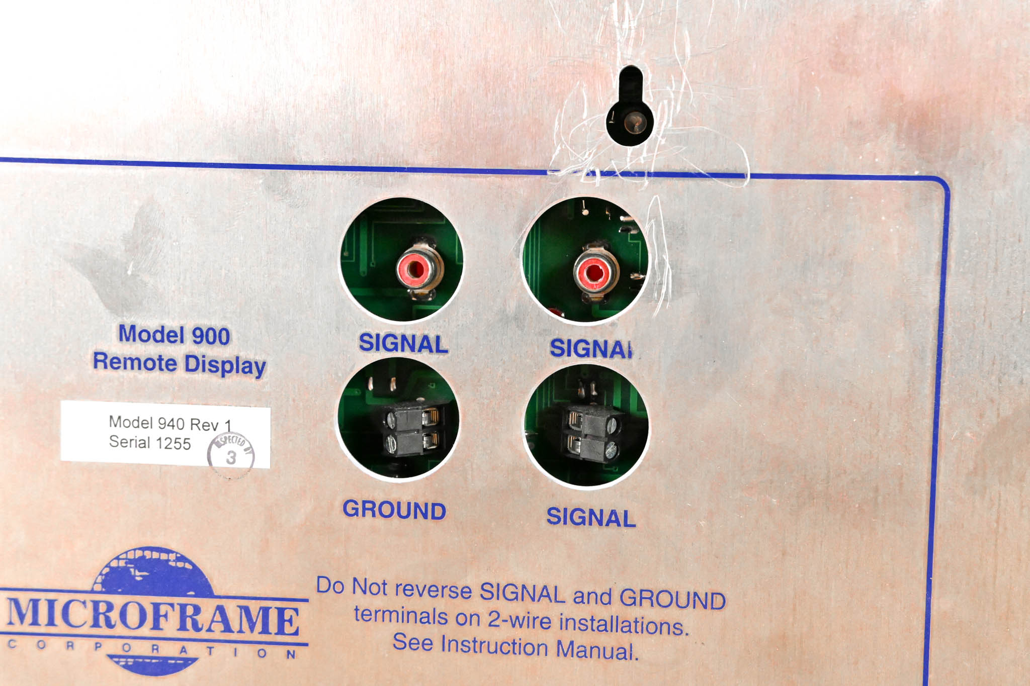 Microframe 940 Rev 1 4-Digit Display