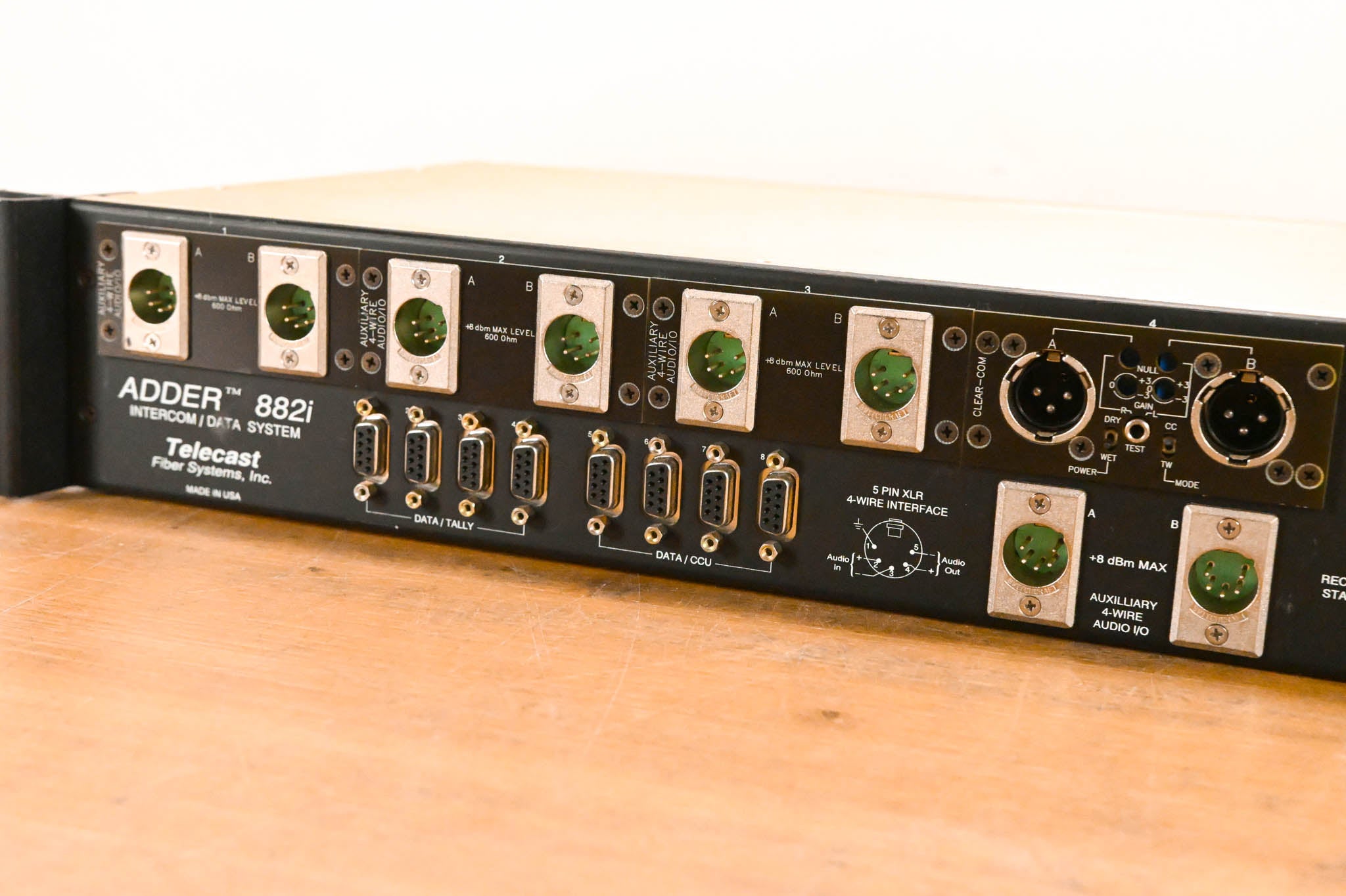 Telecast Fiber Systems Adder 882i Fiber Intercom Data System (NO PSU)
