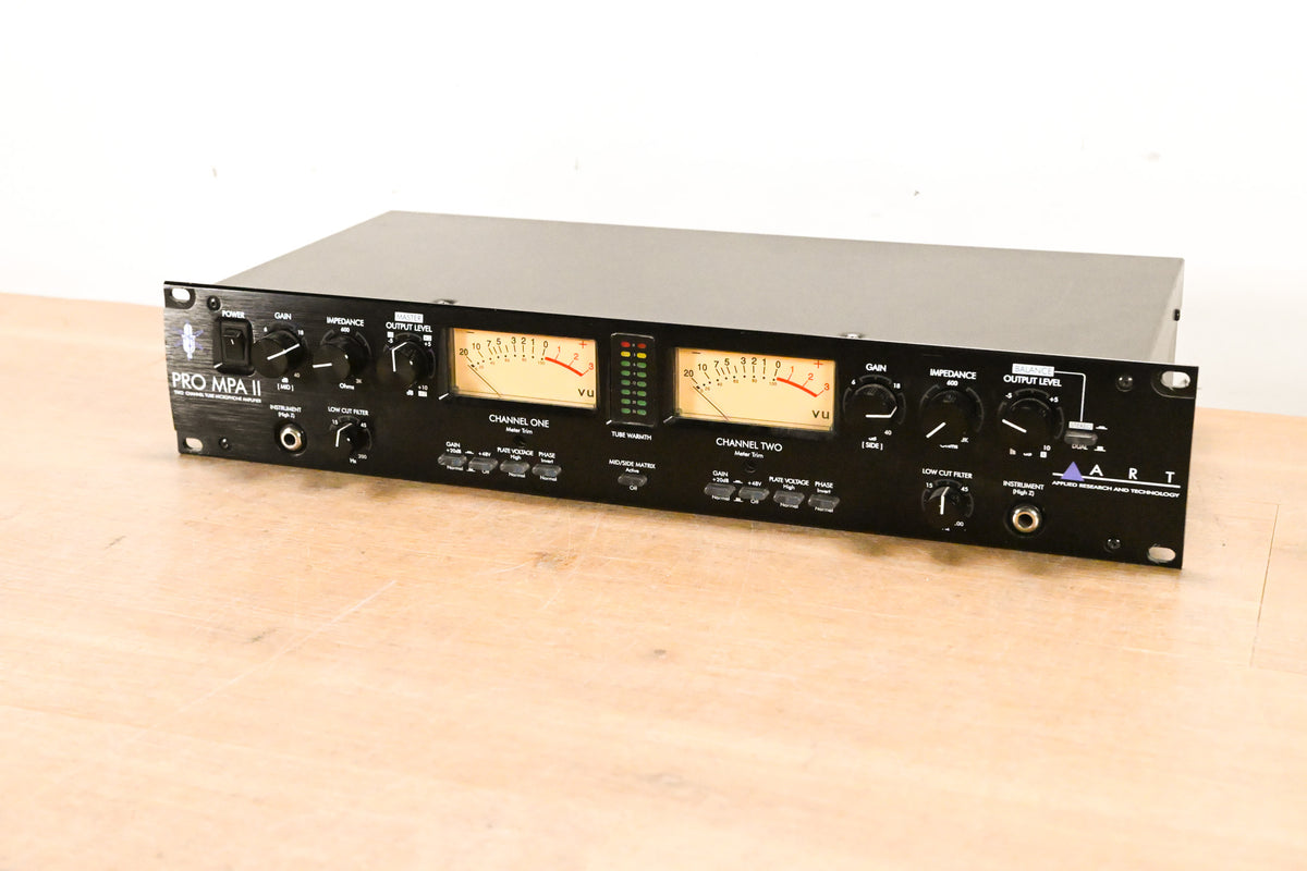 ART PRO MPA II 2-Channel Tube Microphone Preamp