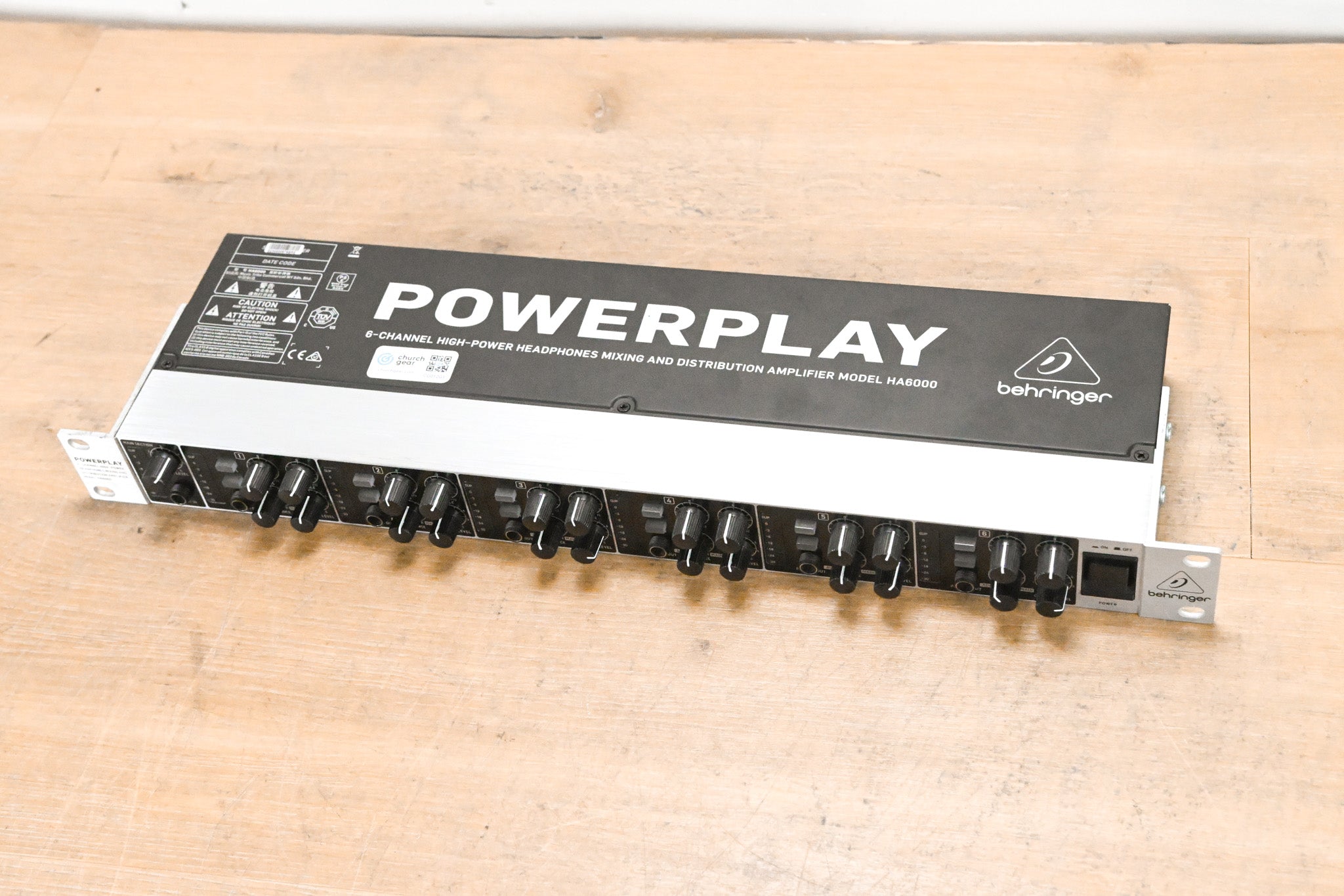 Behringer POWERPLAY HA6000 6-CH Headphone Mixing/Distribution Amplifier