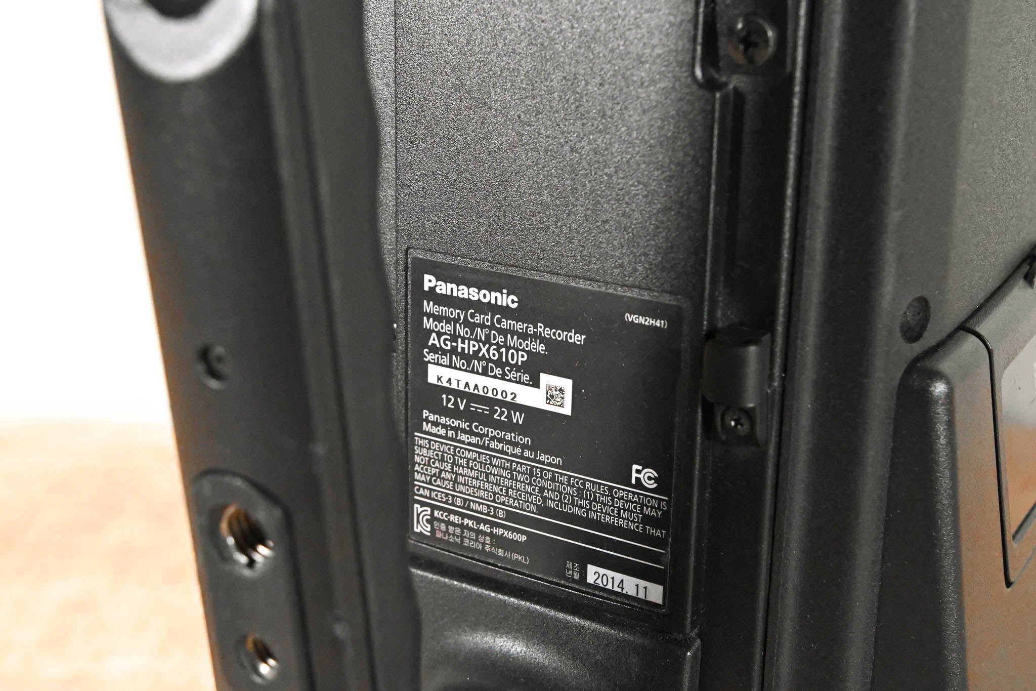 Panasonic AG-HPX610P P2 HD Shoulder-Mount Camcorder