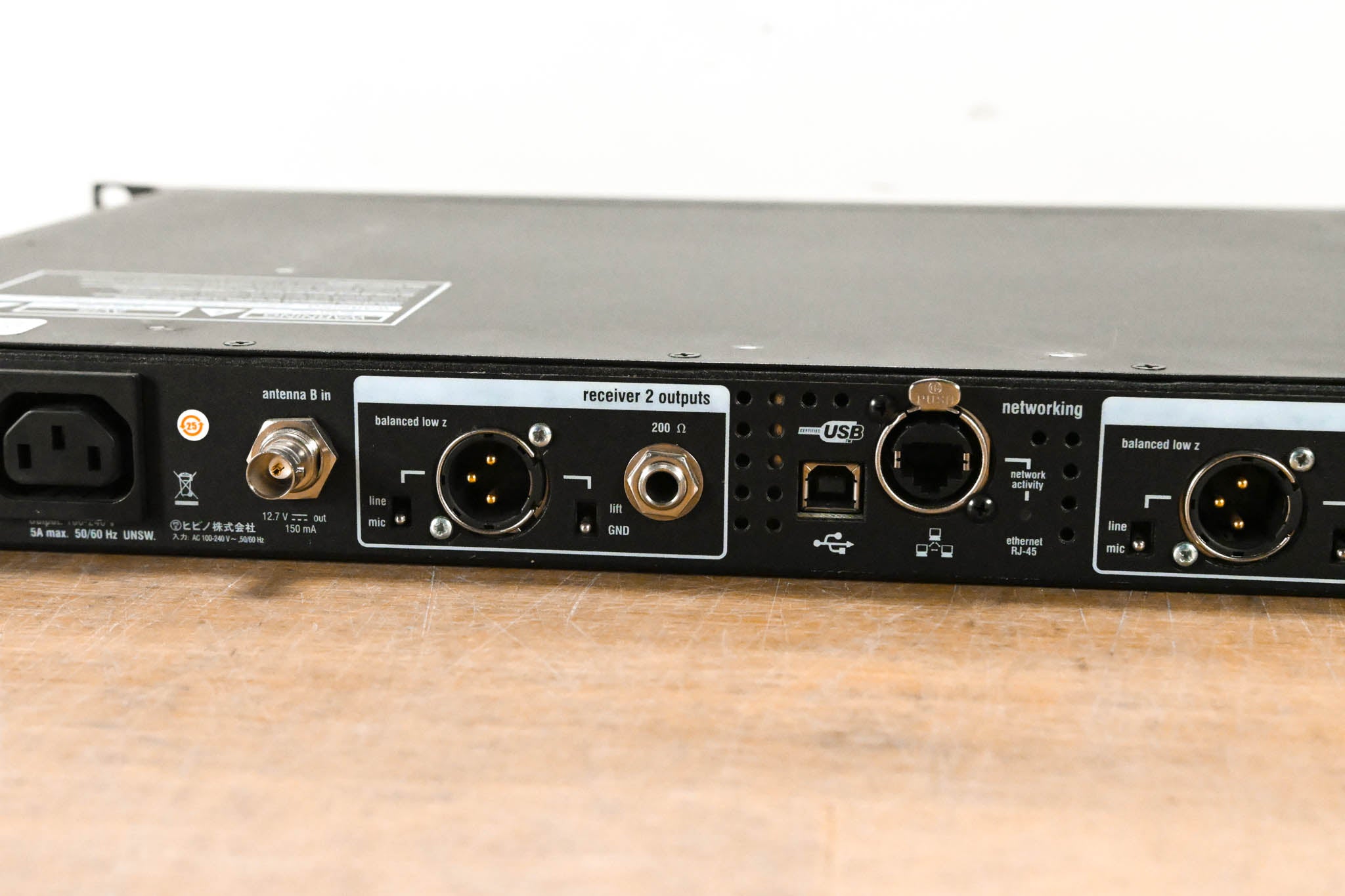 Shure UR4D Dual Receiver w/ two UR2 Transmitters (No Capsules) - L3