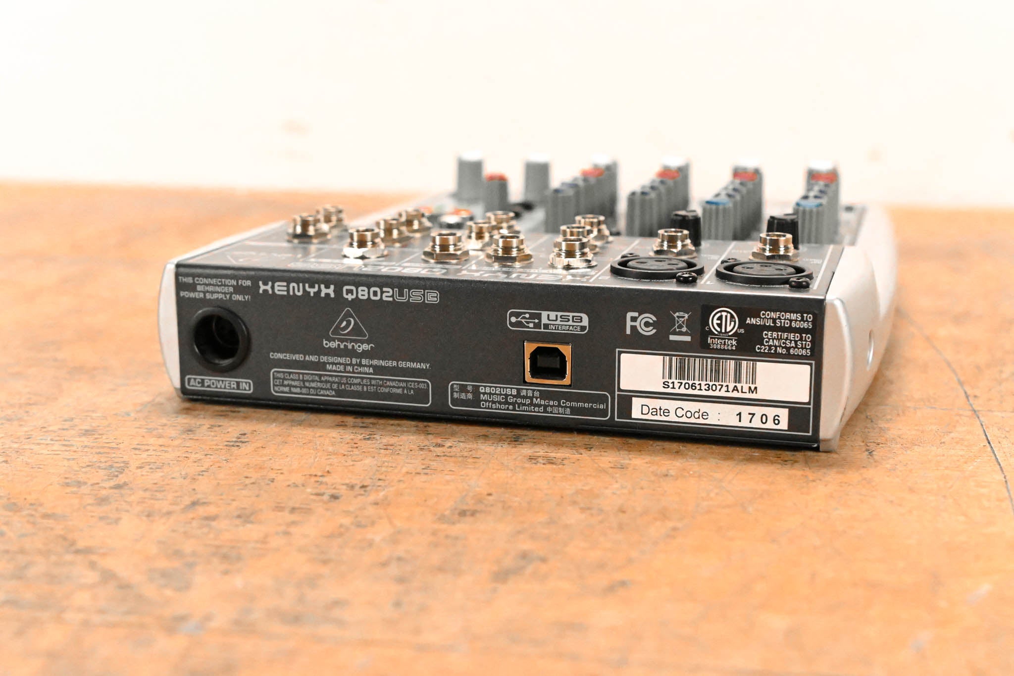 Behringer Xenyx Q802USB (NO POWER SUPPLY)