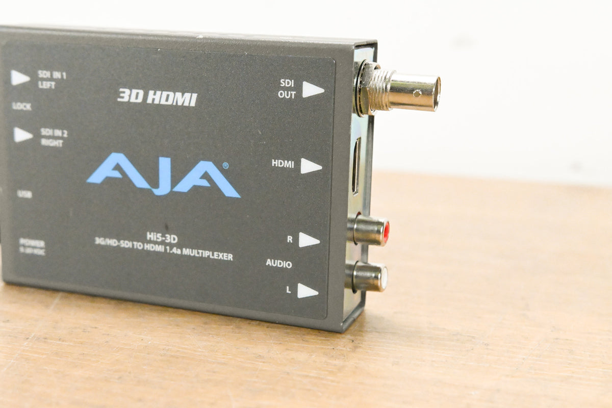 AJA Hi5-3D 3G/HD-SDI to HDMI 1.4a Multiplexer (NO POWER SUPPLY)