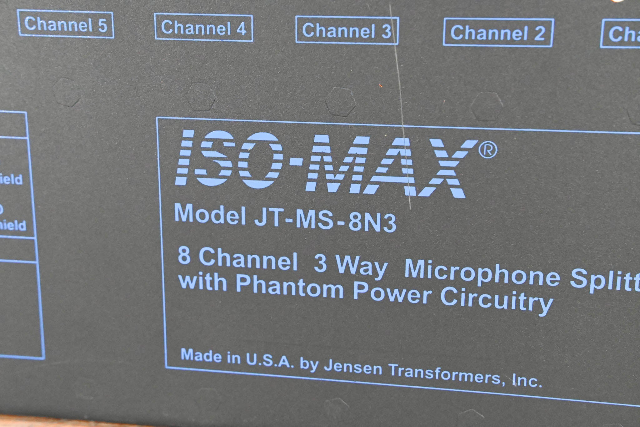 Jensen JT-MS-8N3 8-CH 3-Way Mic Splitter with Phantom Power Circuitry