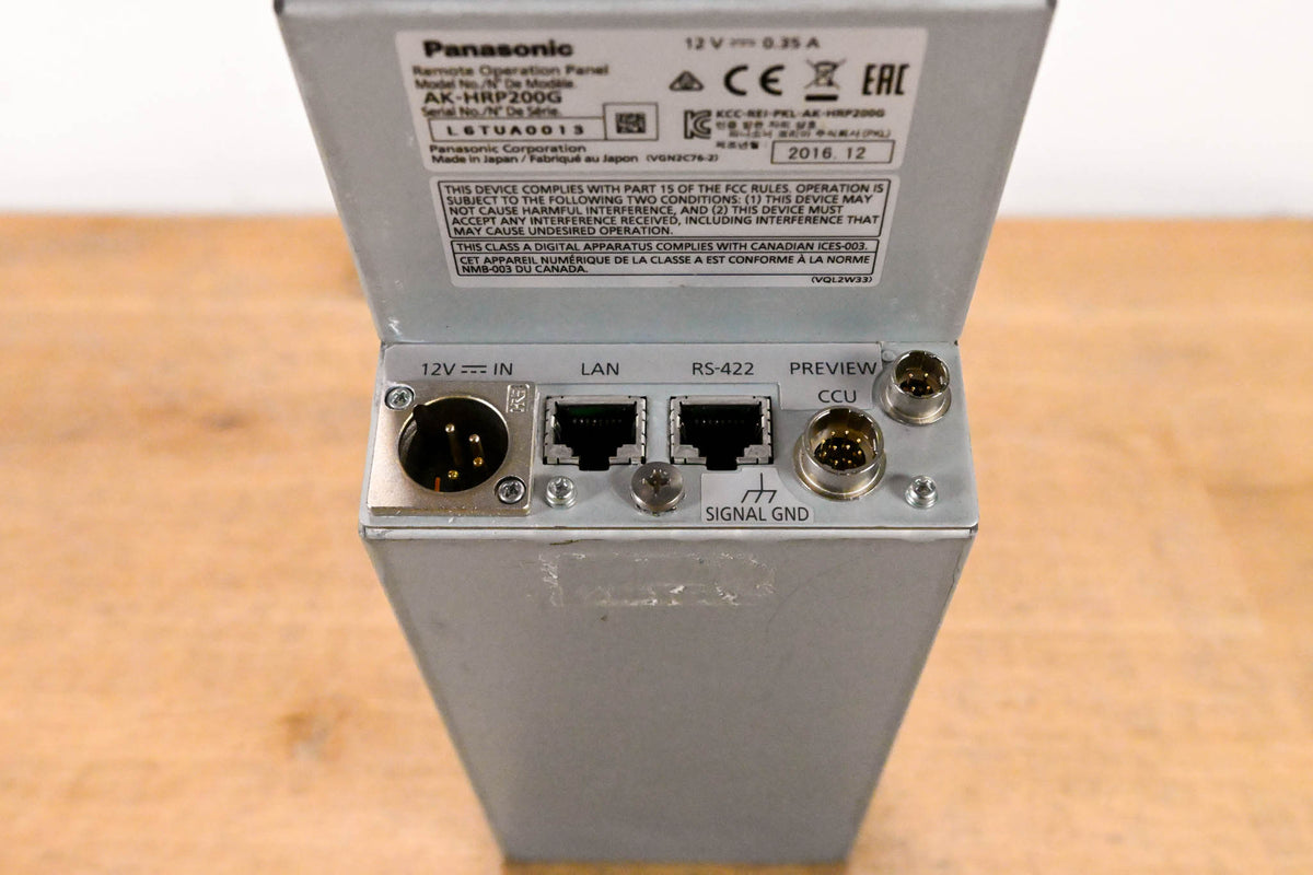Panasonic AK-HRP200G Remote Operation Panel