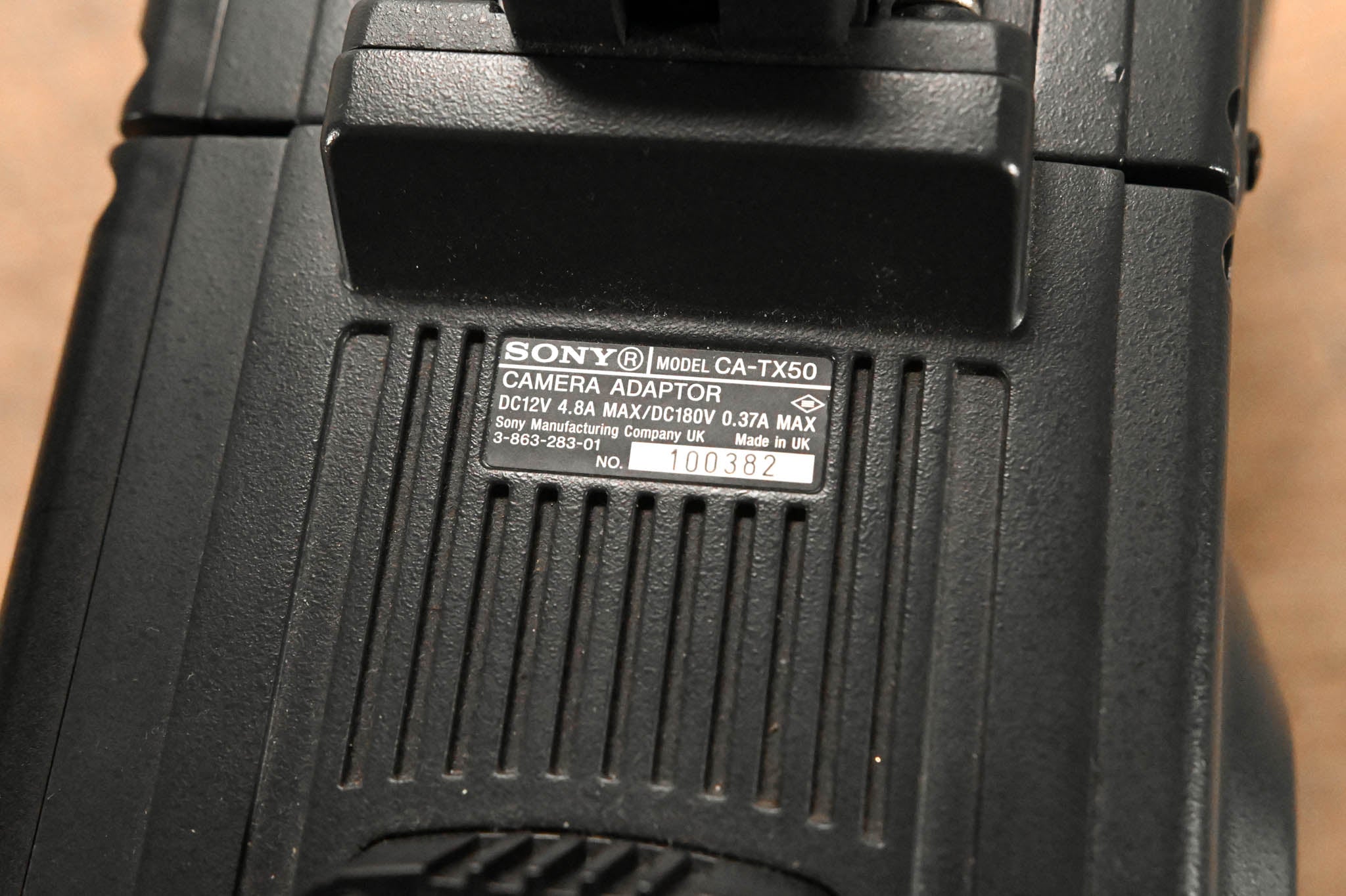 Sony DXC-D50WS Broadcast Camera Body with CA-TX50 Camera Adapter