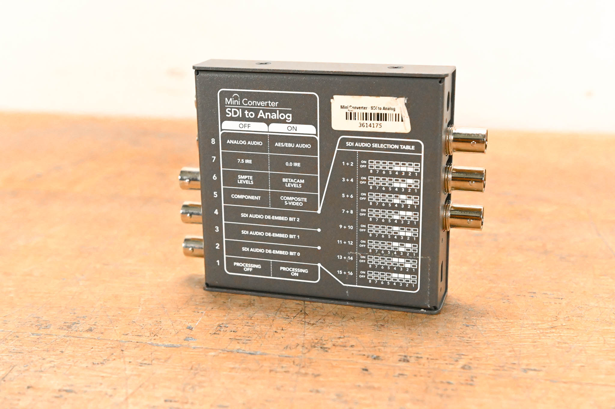 Blackmagic Design Mini Converter SDI to Analog (NO POWER SUPPLY)