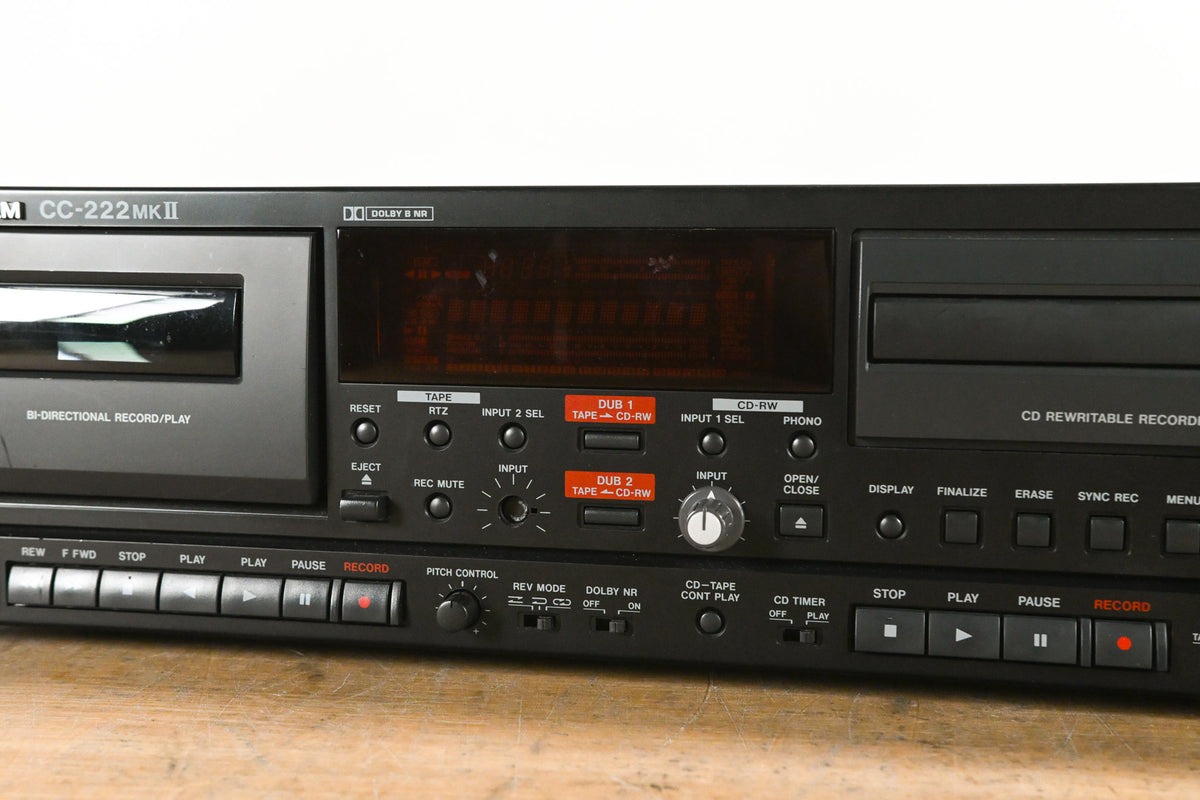 TASCAM CC-222 MKII CD Recorder / Cassette Combination Deck