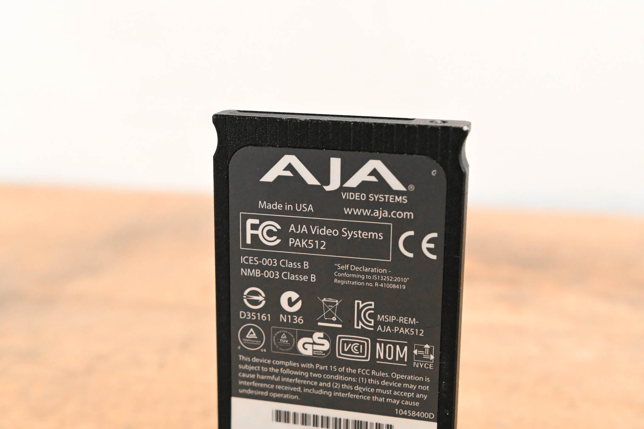 AJA PAK512 SSD Module for Ki Pro Systems