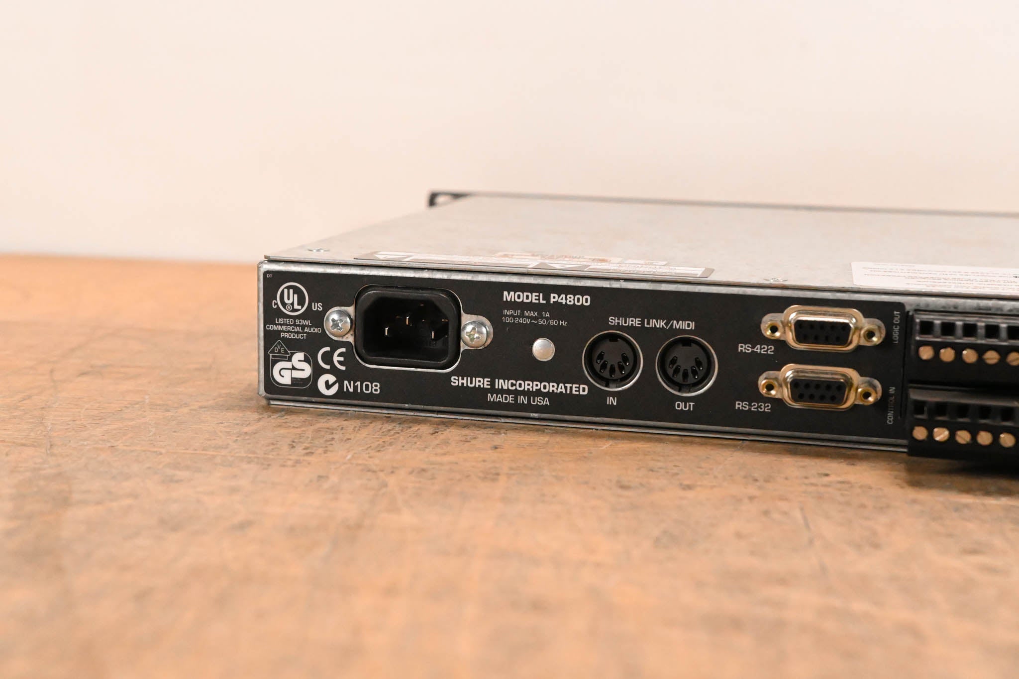 Shure P4800 4x8 Digital Signal Processor