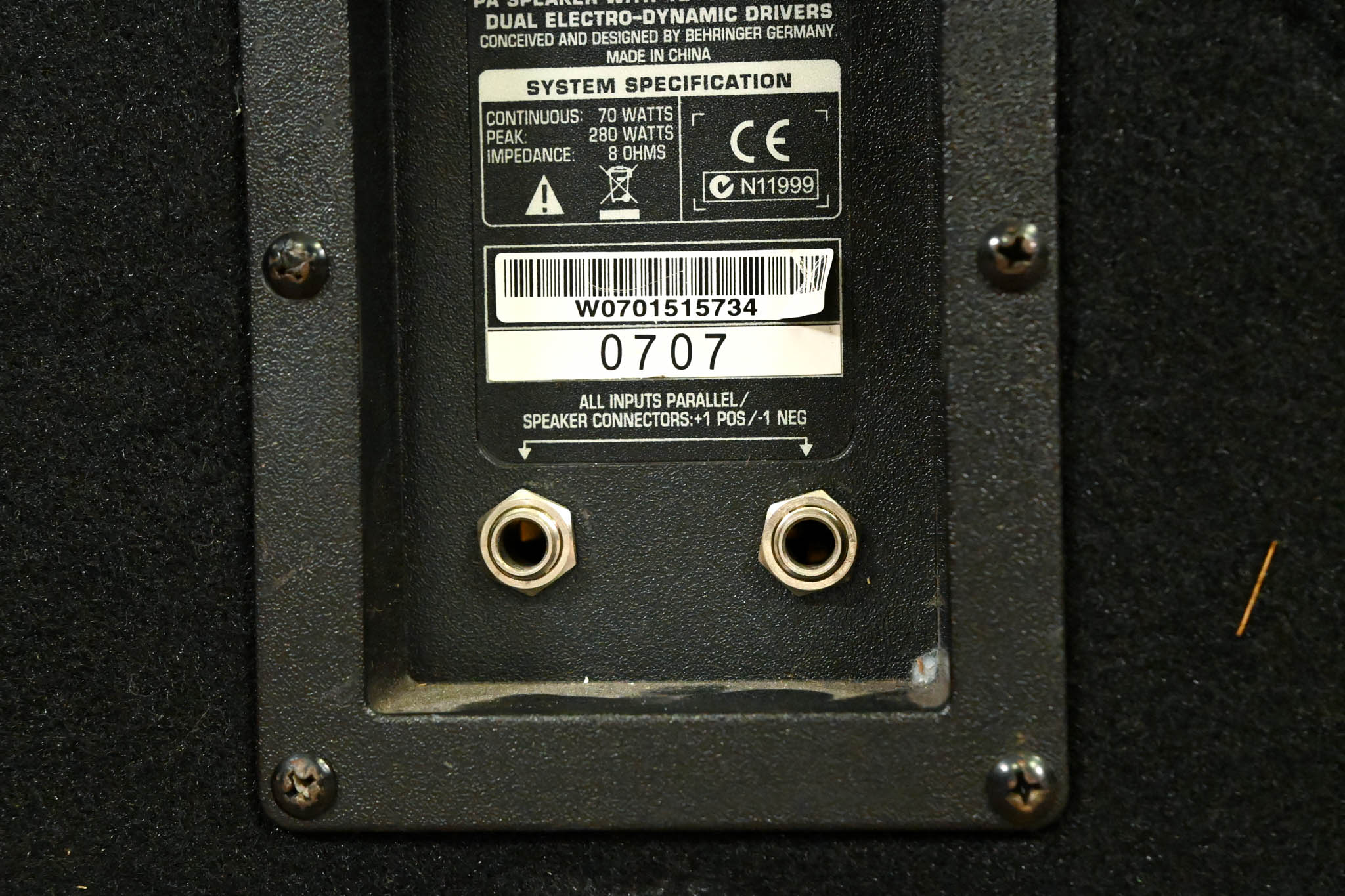 Behringer EUROLIVE S1220F 280W Floor Monitor with 12" Woofer