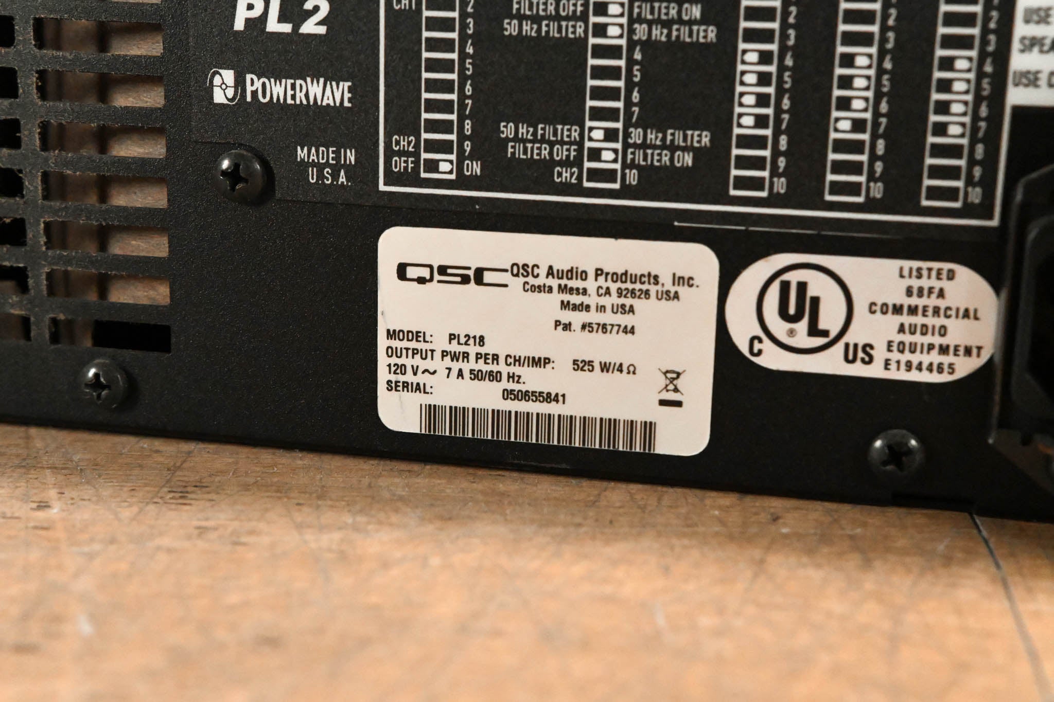 QSC PowerLight 2 PL218 2-Channel Power Amplifier