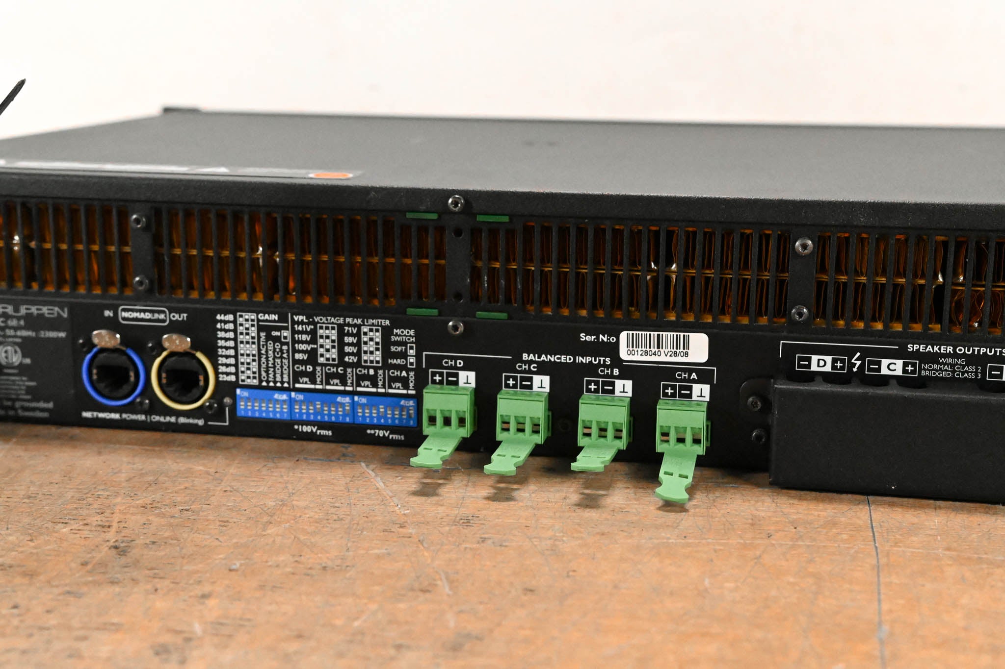 Lab Gruppen C 68:4 6800W Four-Channel Power Amplifier