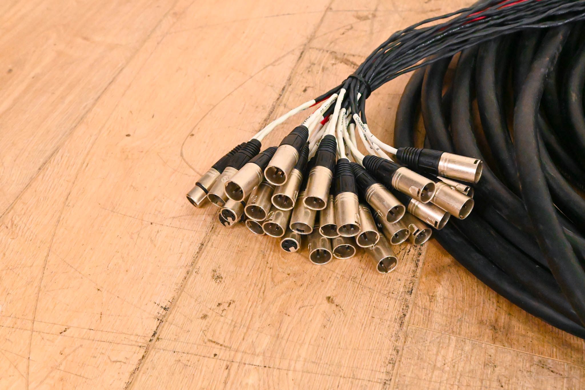 Whirlwind Connect 24x4 XLR Stage Box to Fanout Snake - 100ft