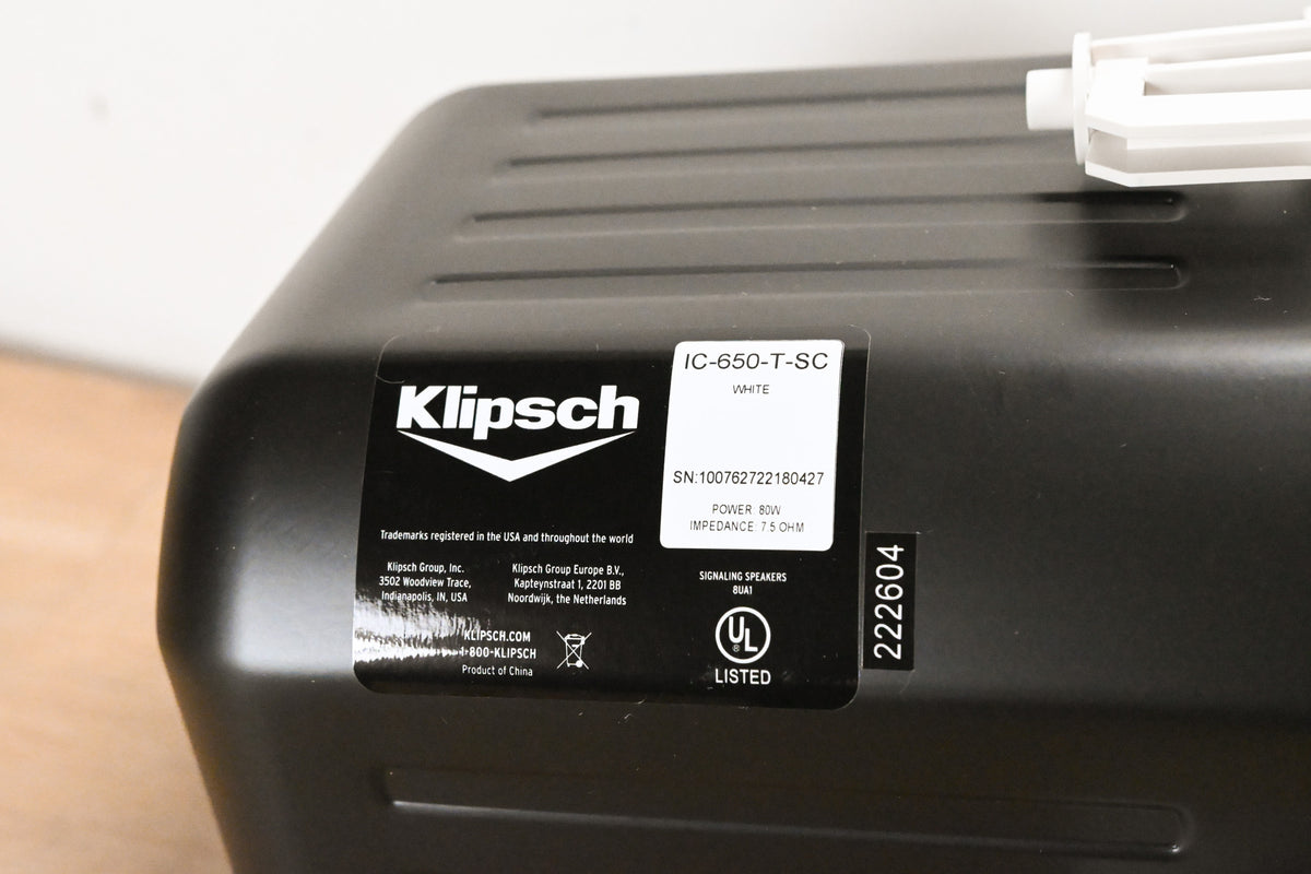 Klipsch IC-650-T-SC Commercial In-Ceiling Speaker (PAIR)