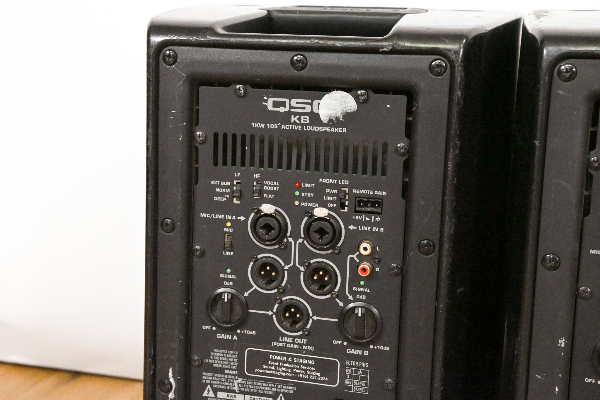 QSC K8 8" Two-Way 1000 Watt Powered Portable Loudspeaker (PAIR)