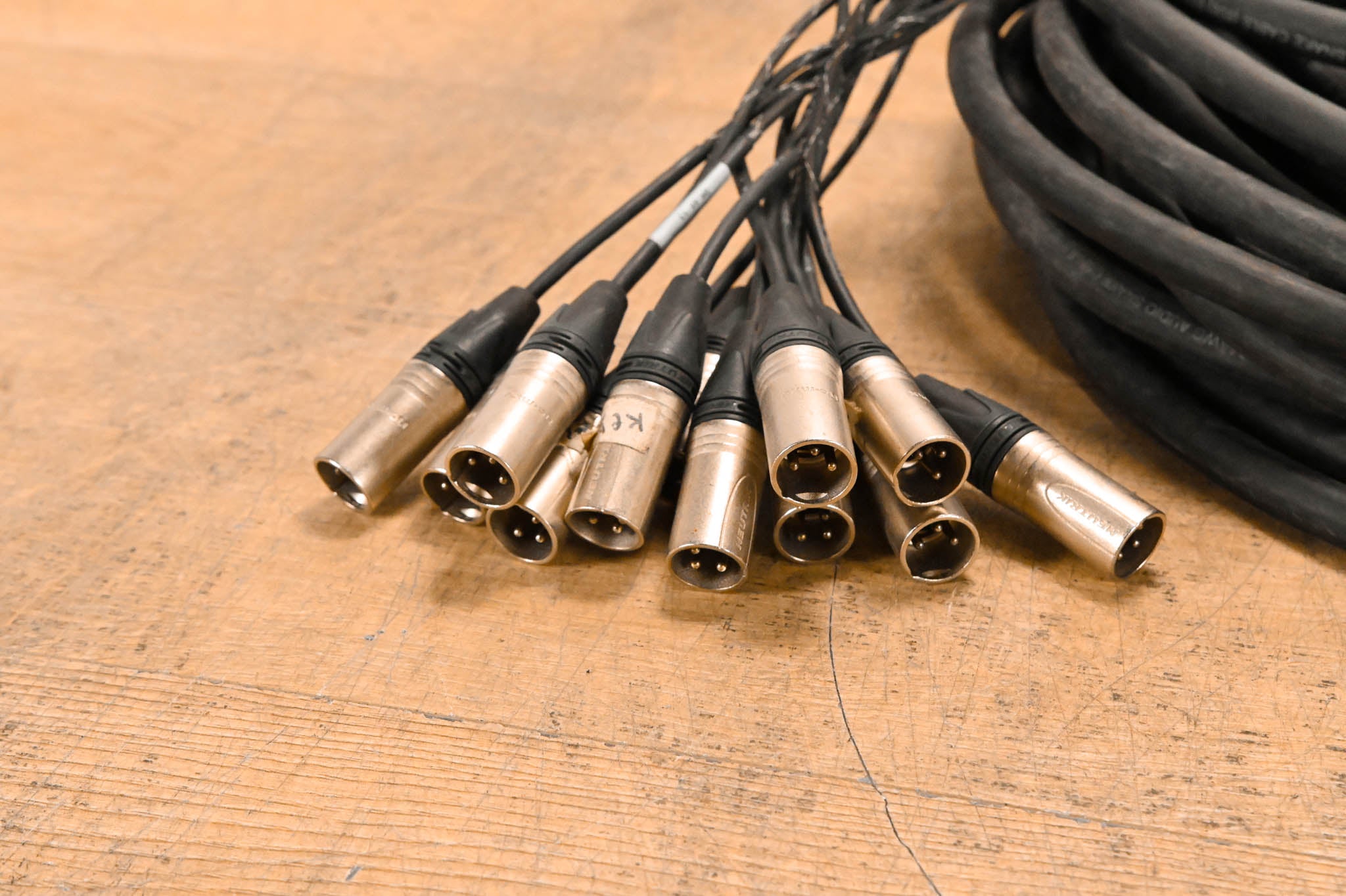 Unbranded DT-12 Female 37-Pin Connector to (12x)XLRM Cable - 75ft