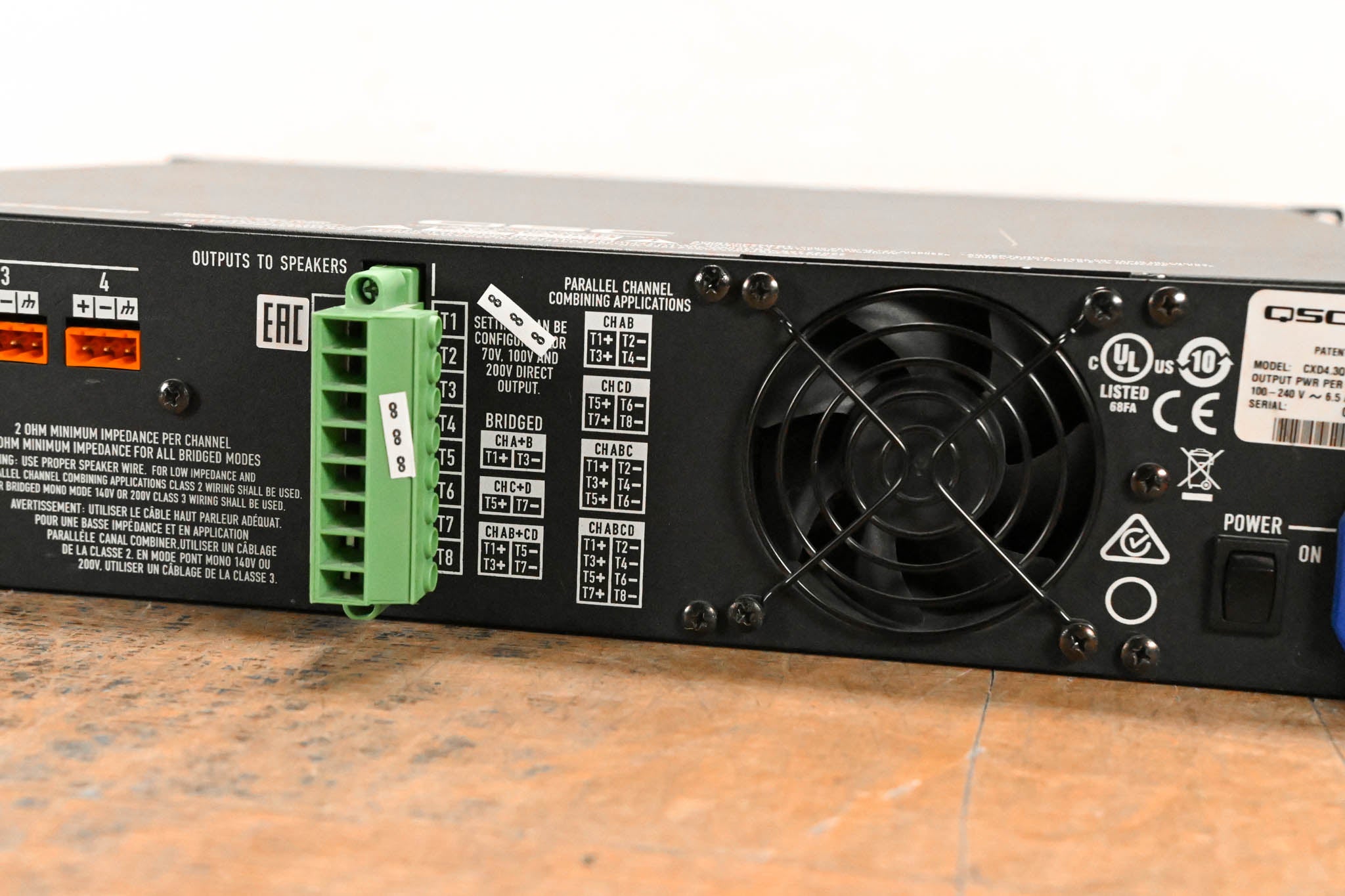 QSC CXD4.3Q 4-Channel Network Amplifier