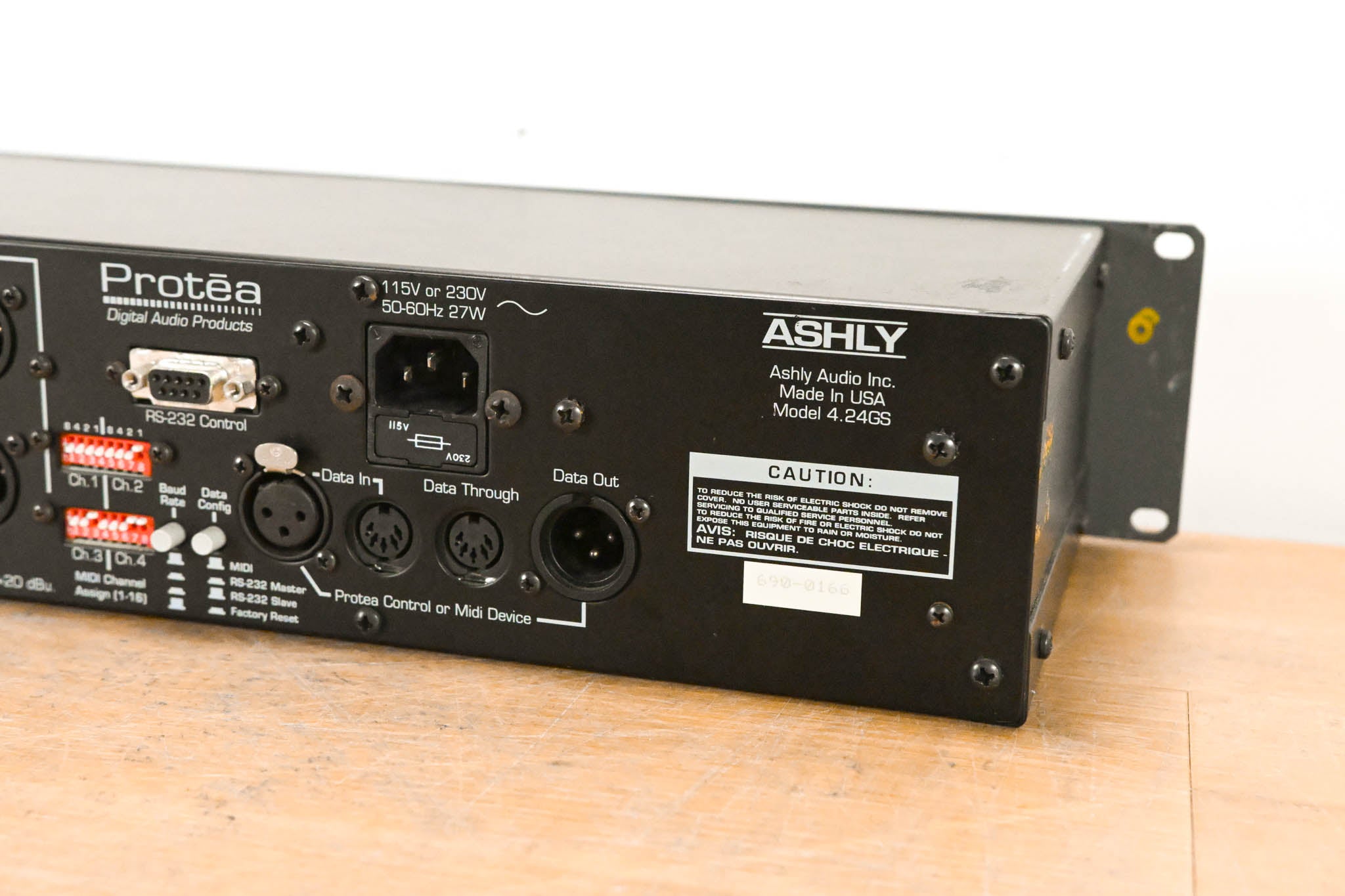 Ashly Protea 4.24GS 4-Channel Digital Graphic Equalizer Slave