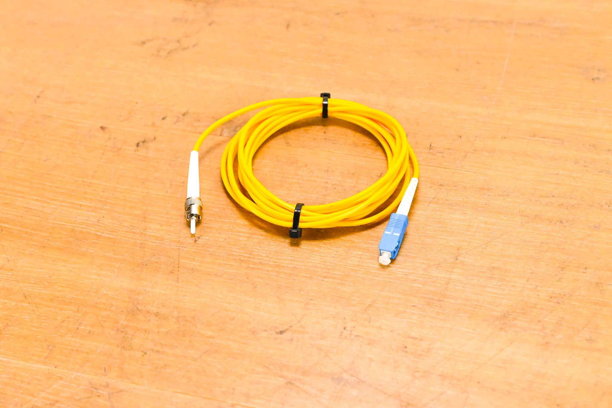 Unbranded SC-ST Simplex Single Mode Fiber Optic Patch Cable - 10'