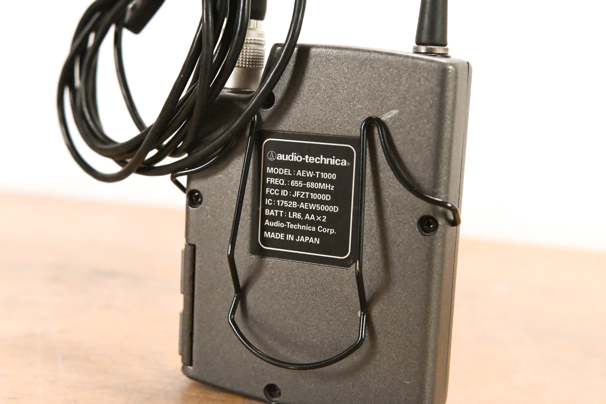 Audio-Technica AEW-T1000 Wireless Bodypack w/ Lavalier Mic - 655-680 MHz