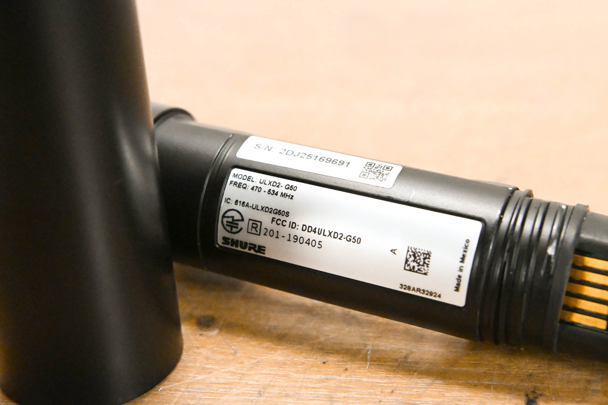 Shure ULXD2/SM58 Digital Handheld Transmitter w/ SM58 Capsule - G50 Band