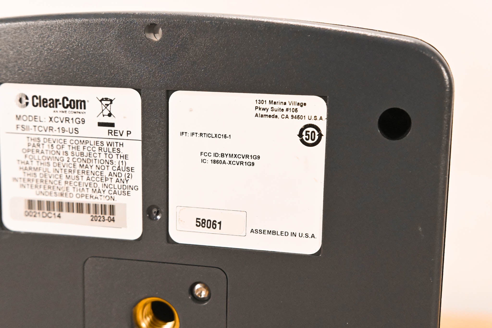 Clear-Com 1.9GHz FreeSpeak II Transceiver Antenna (NO POWER SUPPLY)