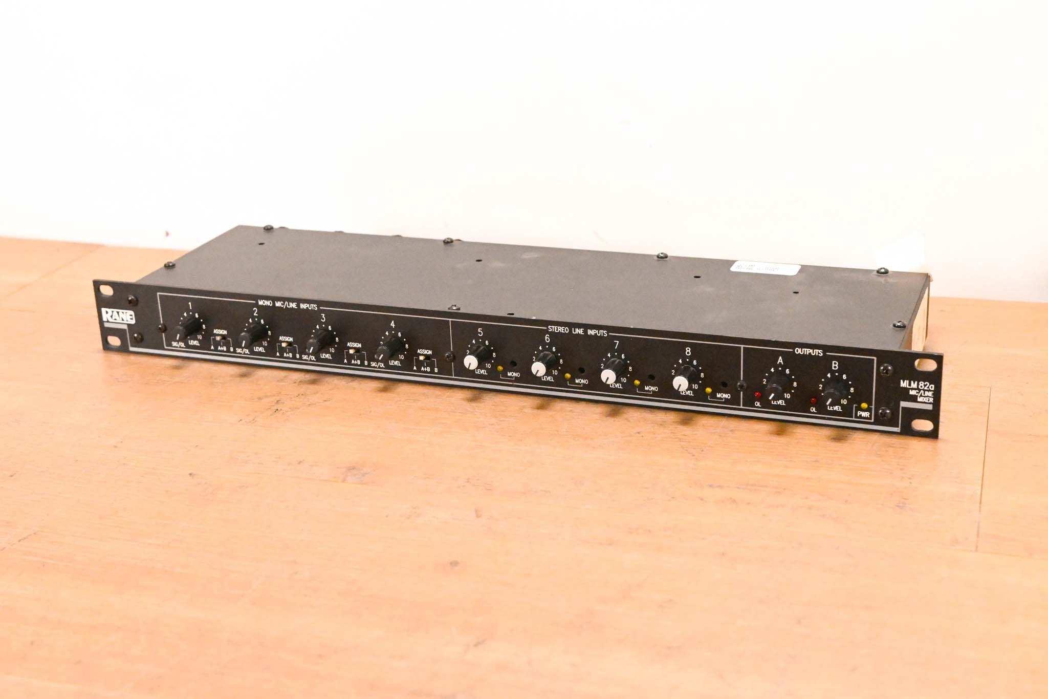 Rane MLM82A 8-Channel Mic/Line Mixer (NO POWER SUPPLY)