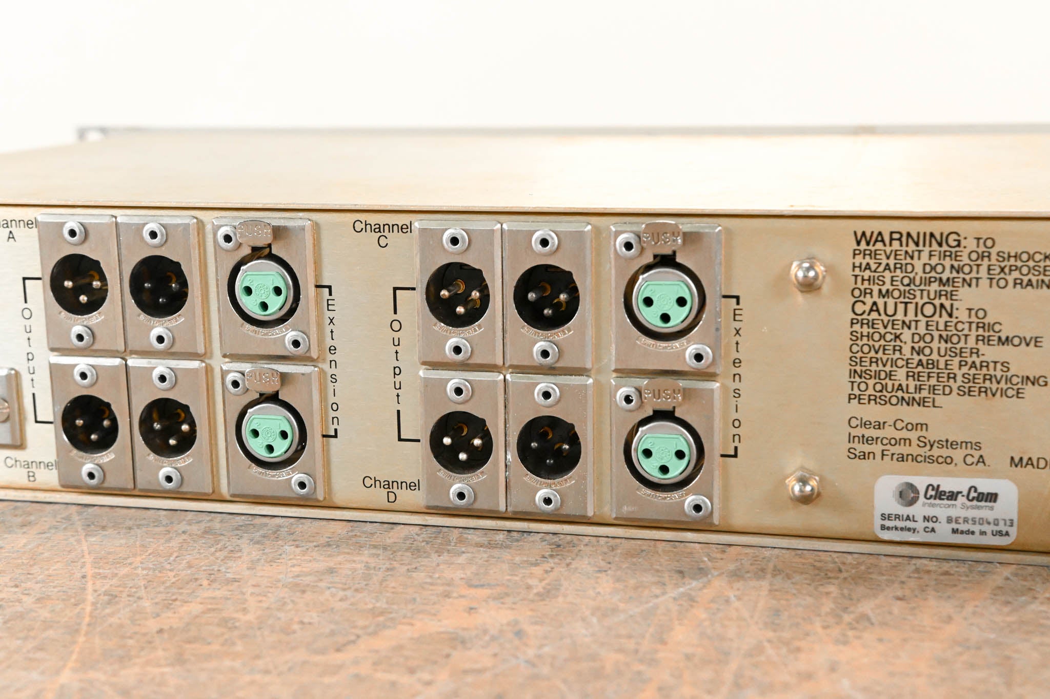 Clear-Com MS-400A 4-Channel Intercom Main Station