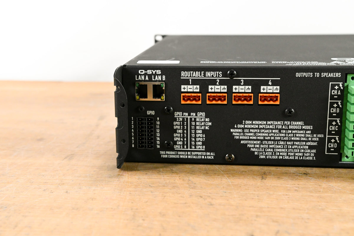 QSC CXD4.3Q 4-Channel Network Amplifier