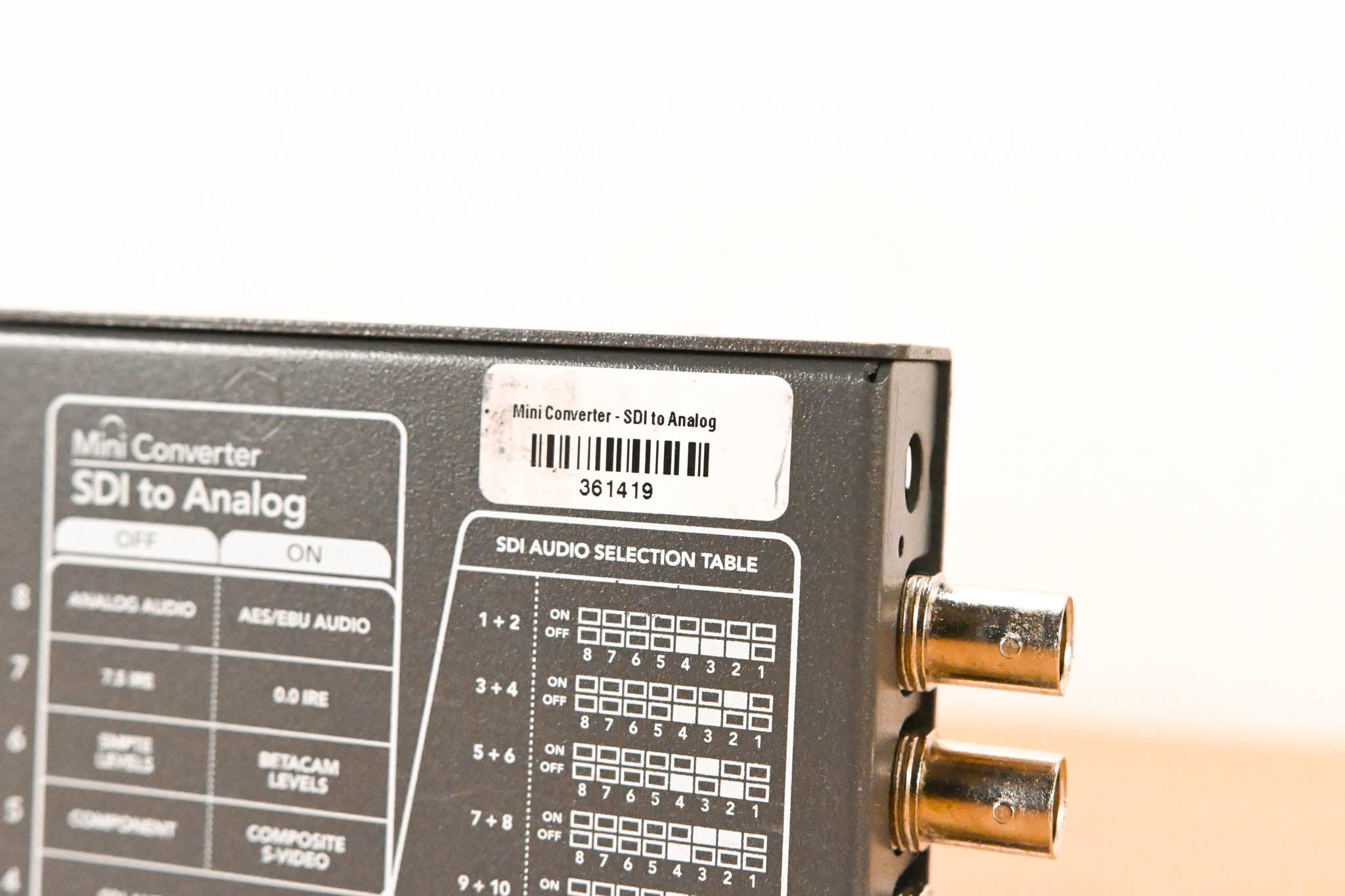 Blackmagic Design Mini Converter SDI to Analog (NO POWER SUPPLY)