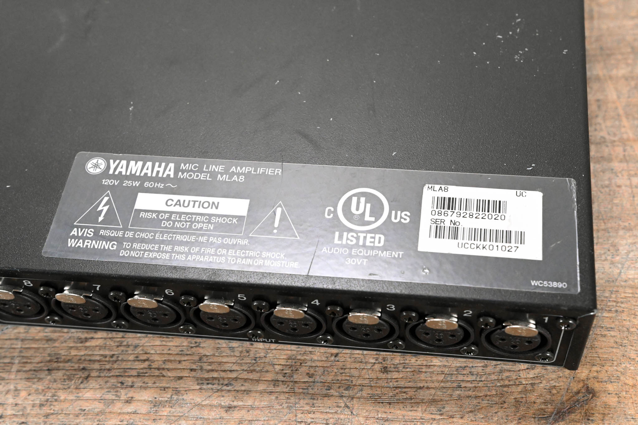 Yamaha MLA8 8-Channel Microphone/Line Preamplifier