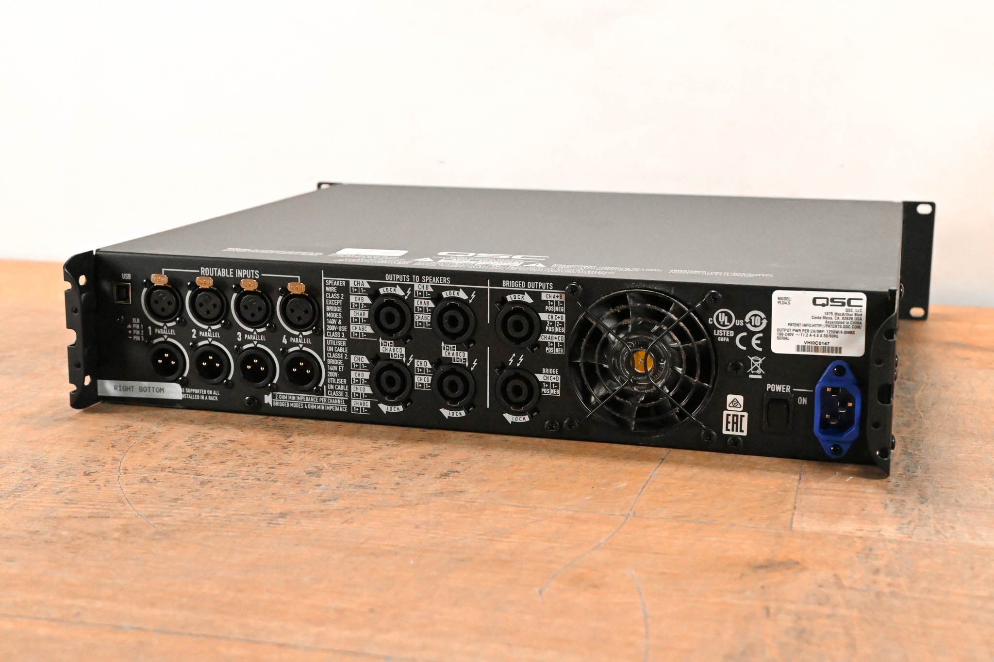 QSC PLD4.5 Four-Channel Power Amplifier with DSP