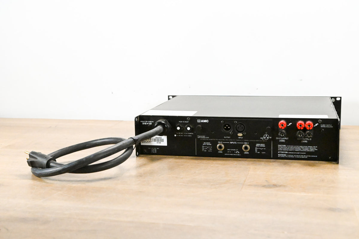 Crown Macro-Tech 36x12 2-Channel Power Amplifier