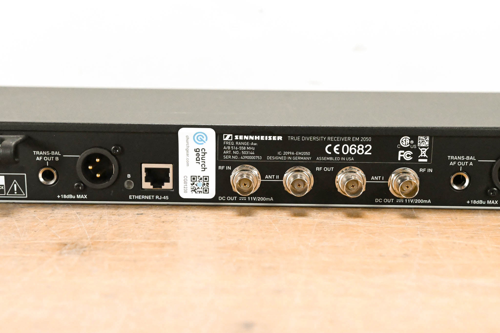 Sennheiser EM 2050 Dual-Channel Wireless Receiver Aw Range: 516-558 MHz