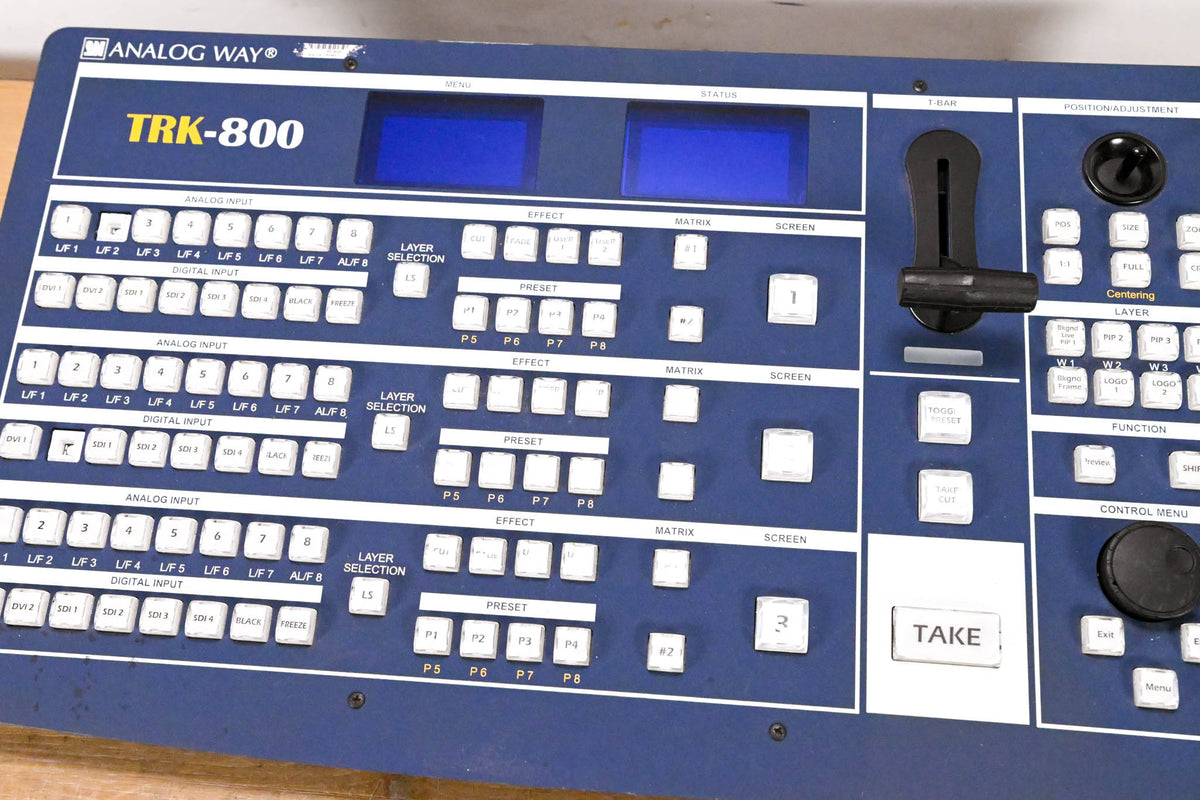 Analog Way TRK-800 Triple Remote Control Keypad for Seamless Switchers