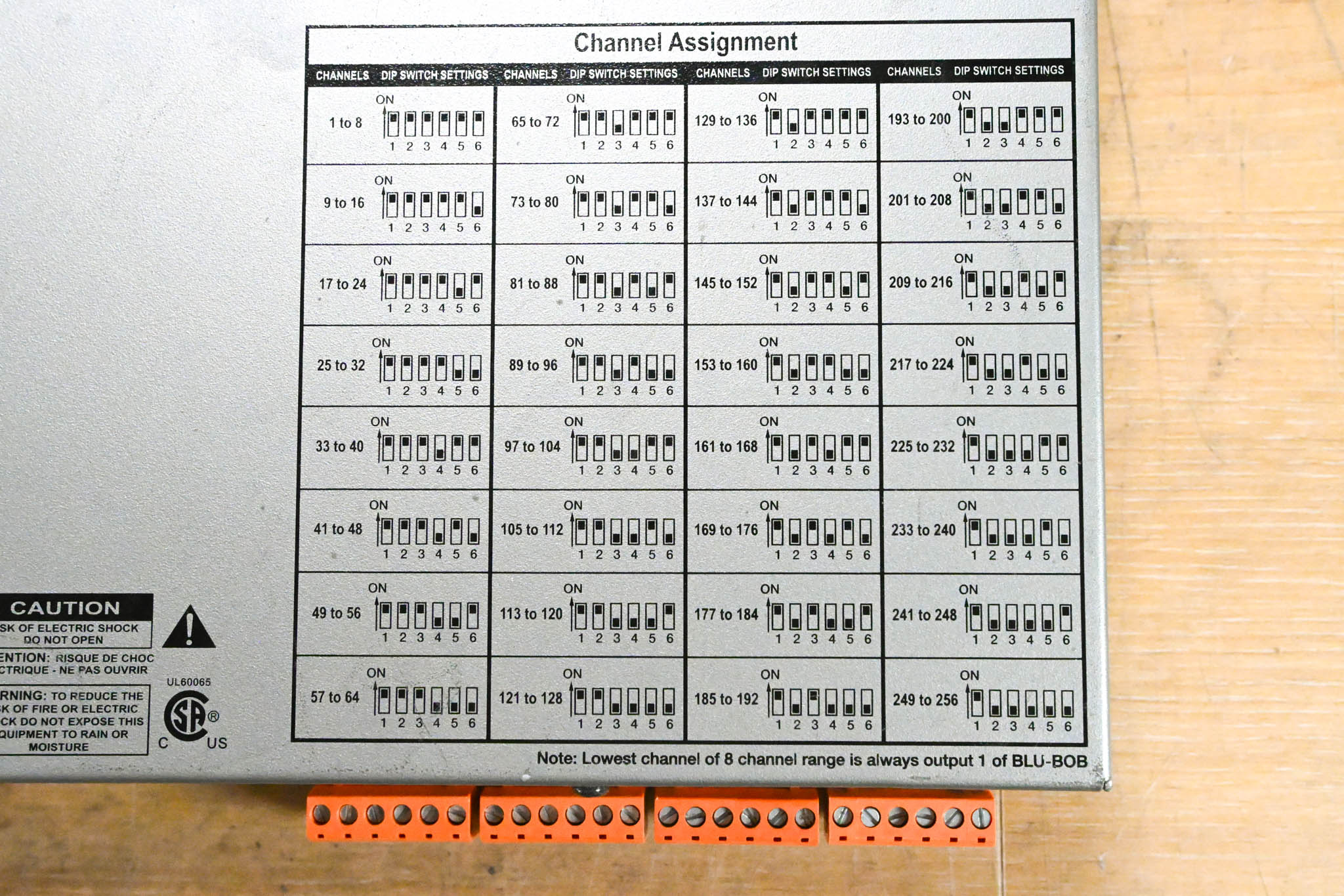 BSS London BLU-BOB2 8-Channel Break-Out Box Output Expander (NO PSU)