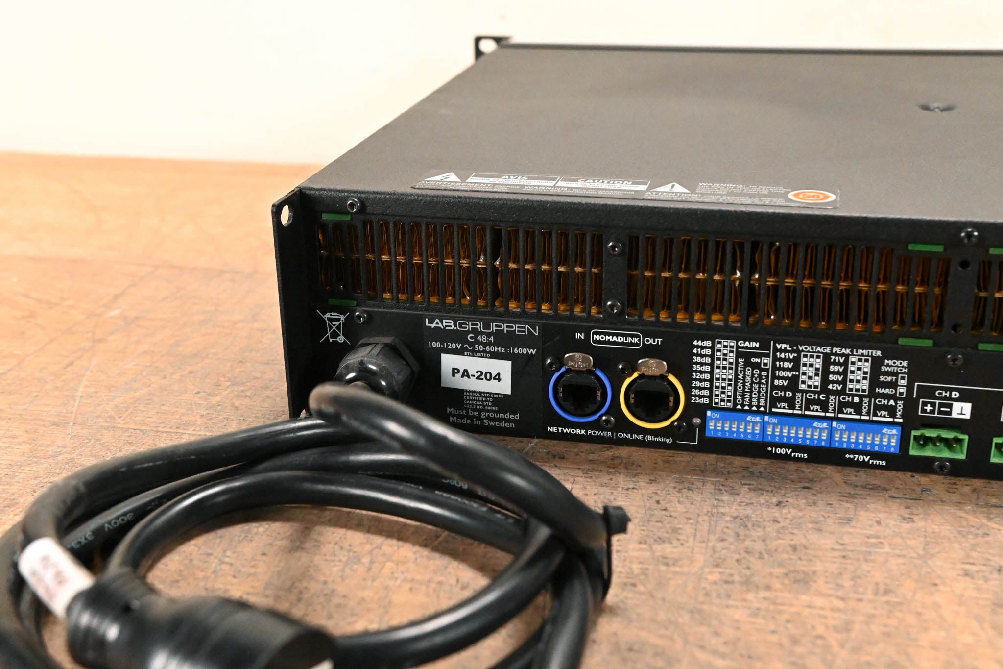 Lab Gruppen C 48:4 4800W 4-Channel Power Amplifier