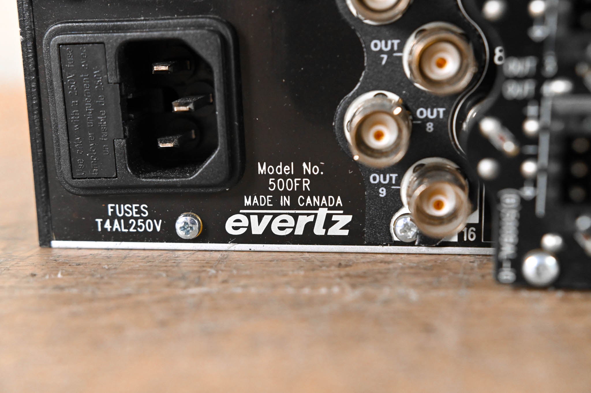 Evertz 500FR Compact High Density Video Distribution Frame with Cards