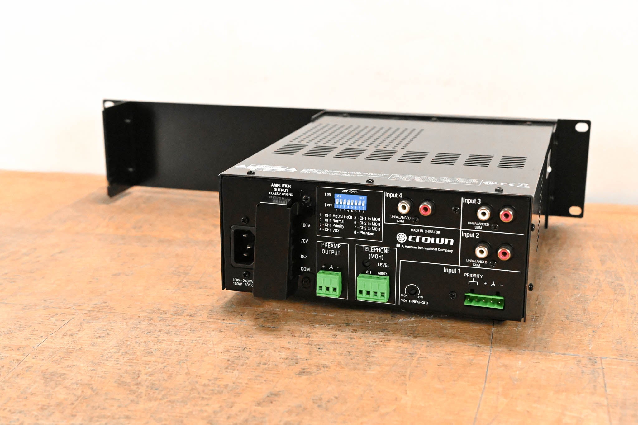 Crown 160MA Four-Input 60W Mixer-Amplifier