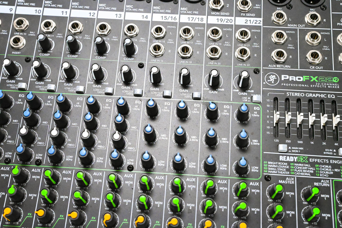Mackie ProFX22v2 22-Channel Audio Mixer with USB and Effects