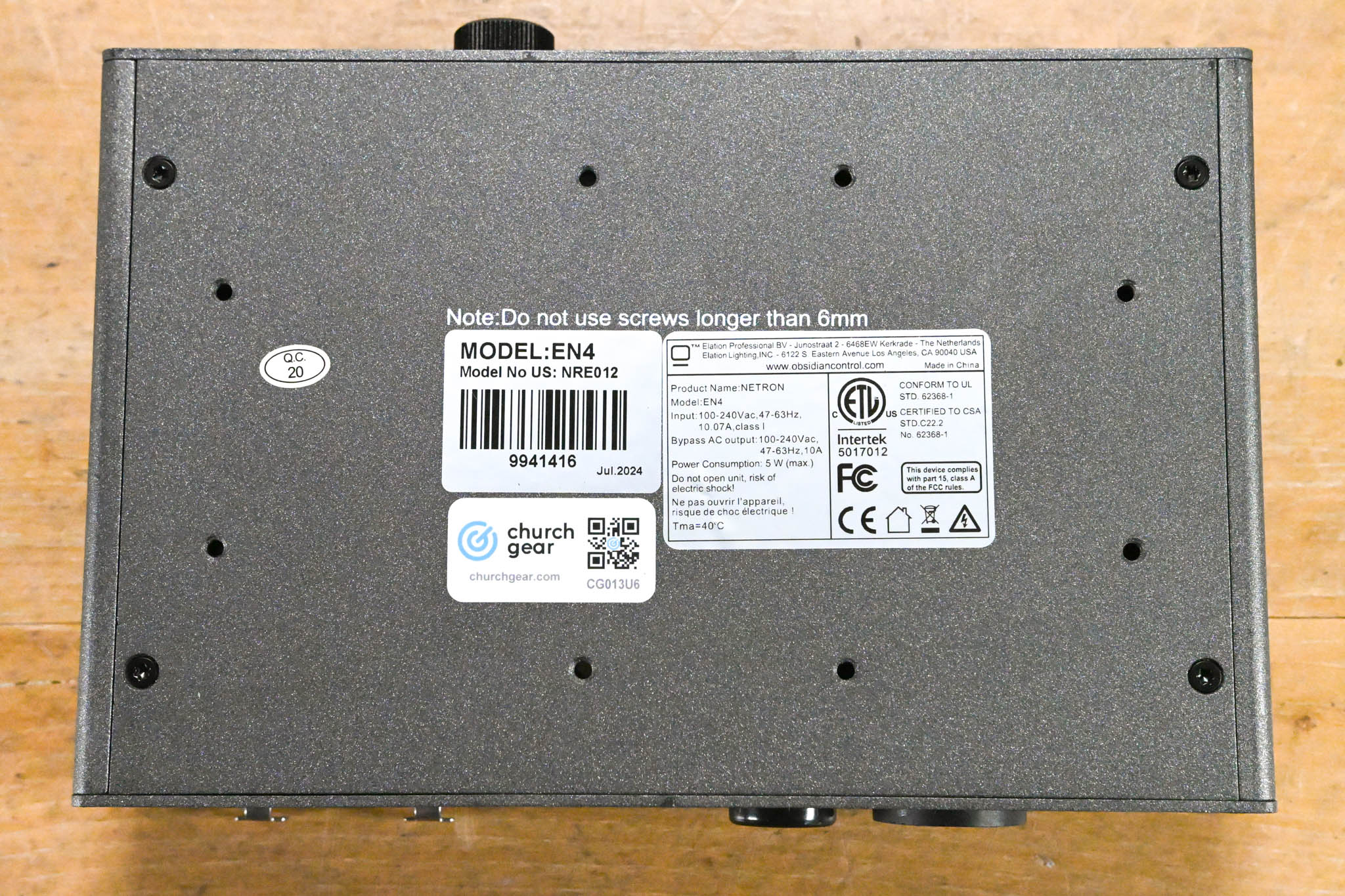 Obsidian Control Systems EN4 4-Port Ethernet to DMX Gateway (NO PSU)