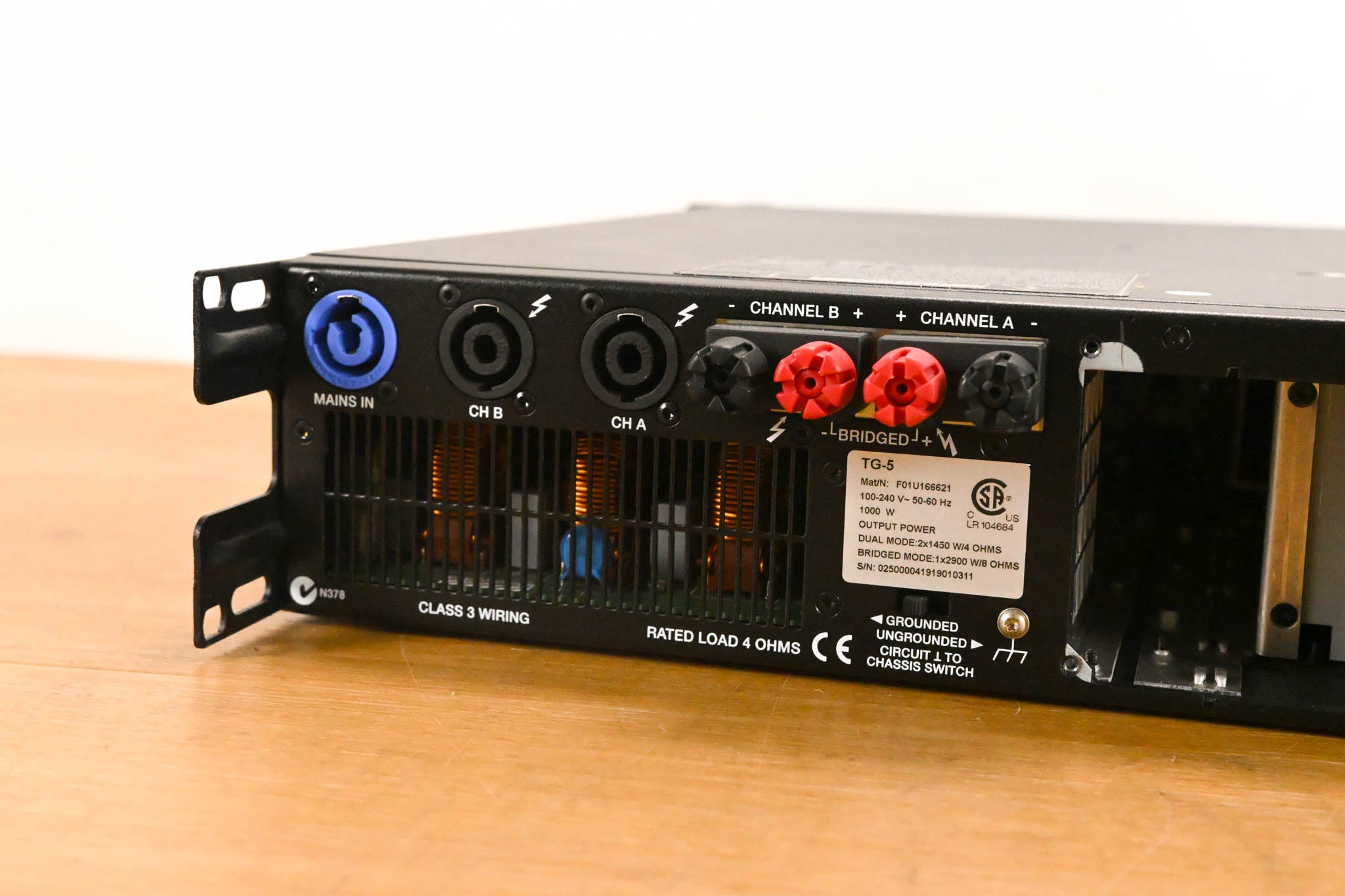 Electro-Voice (EV) TG-5 120V 2-Channel Tour Grade Power Amplifier