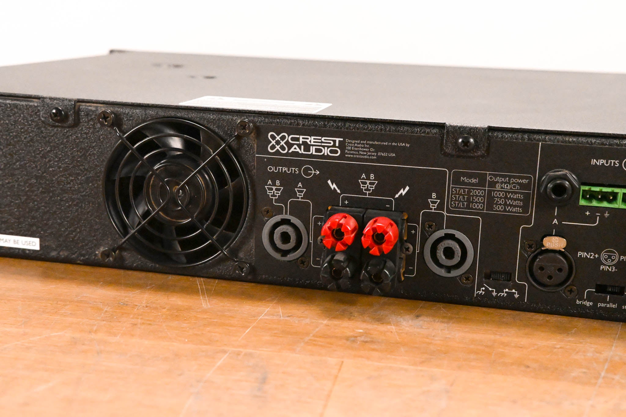 Crest Audio LT1500 2-Channel Power Amplifier