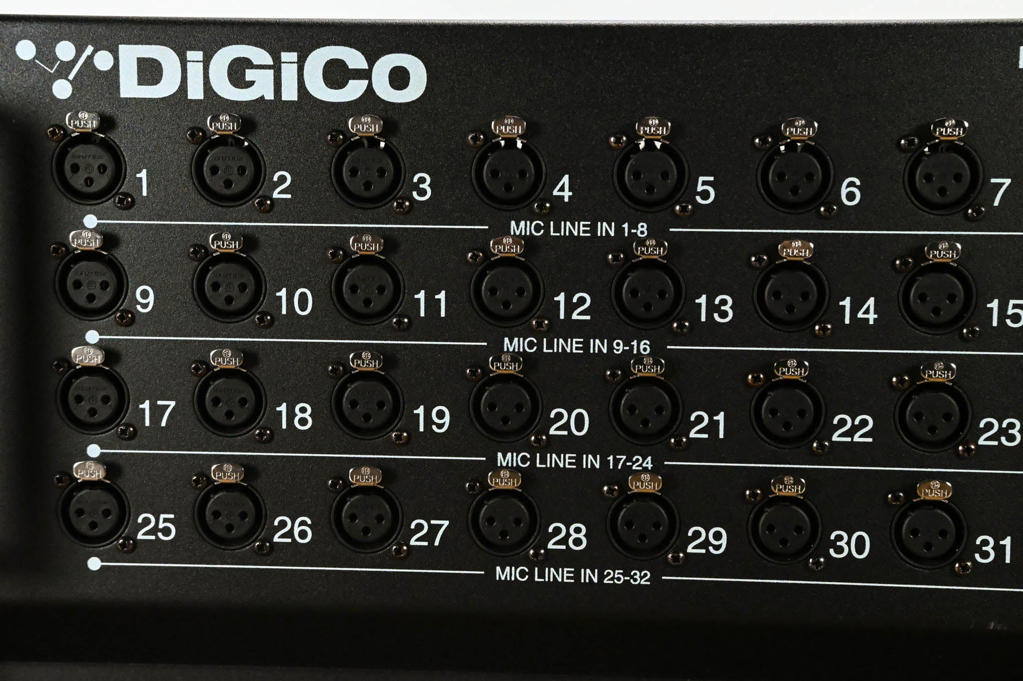 DiGiCo D-Rack 32 x 8 Cat 6 Analog I/O Stage Box